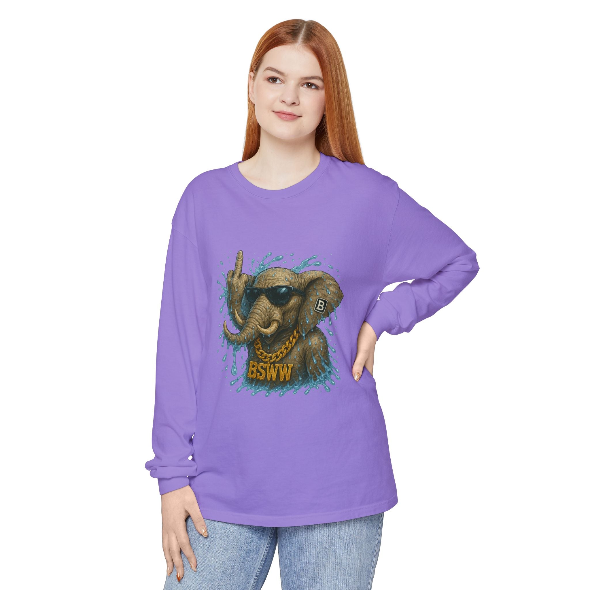 BS WETWEAR: CHAOS IN THE ELEPHANT ROOM LONG SLEEVE T-SHIRT