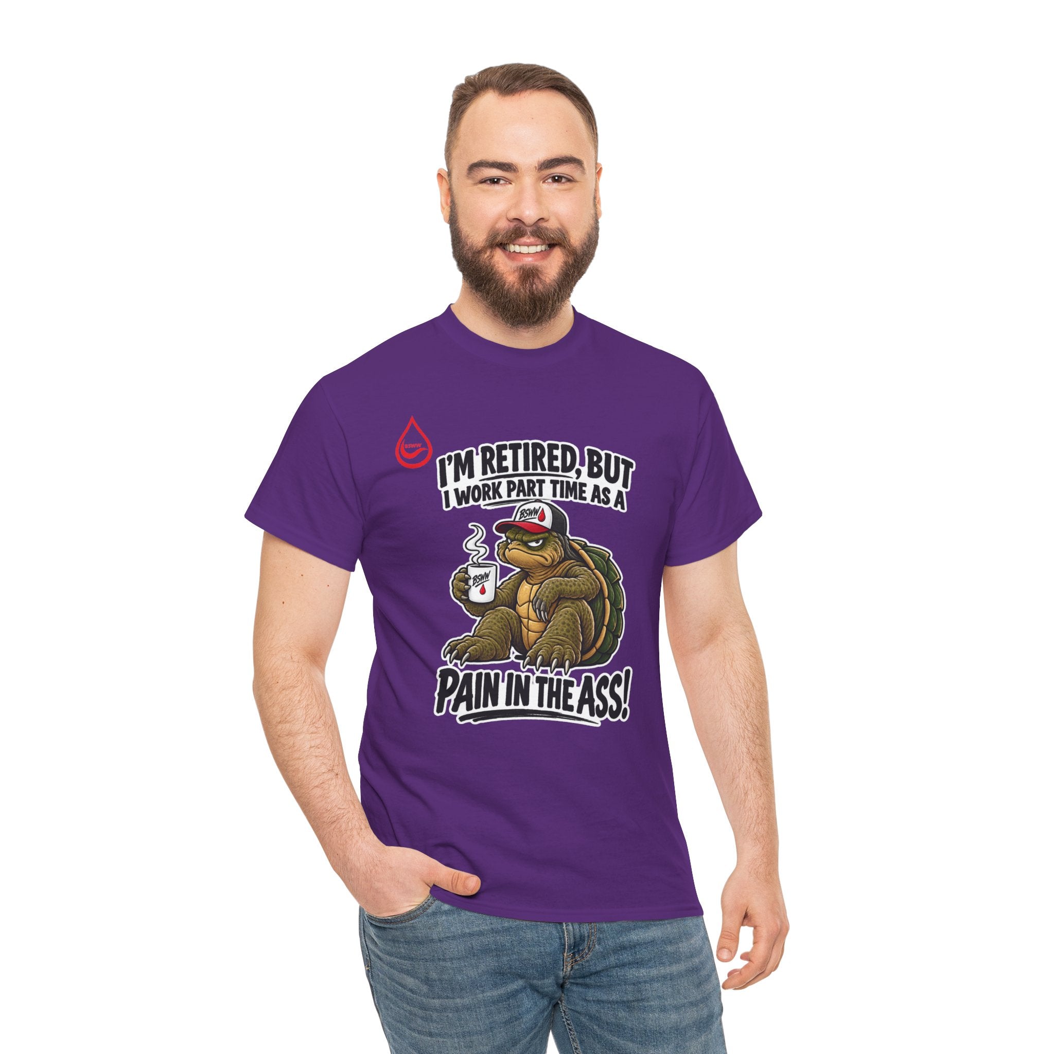 BS WETWEAR PROFESSIONAL RETIRED TROUBLEMAKER TURTLE T-SHIRT