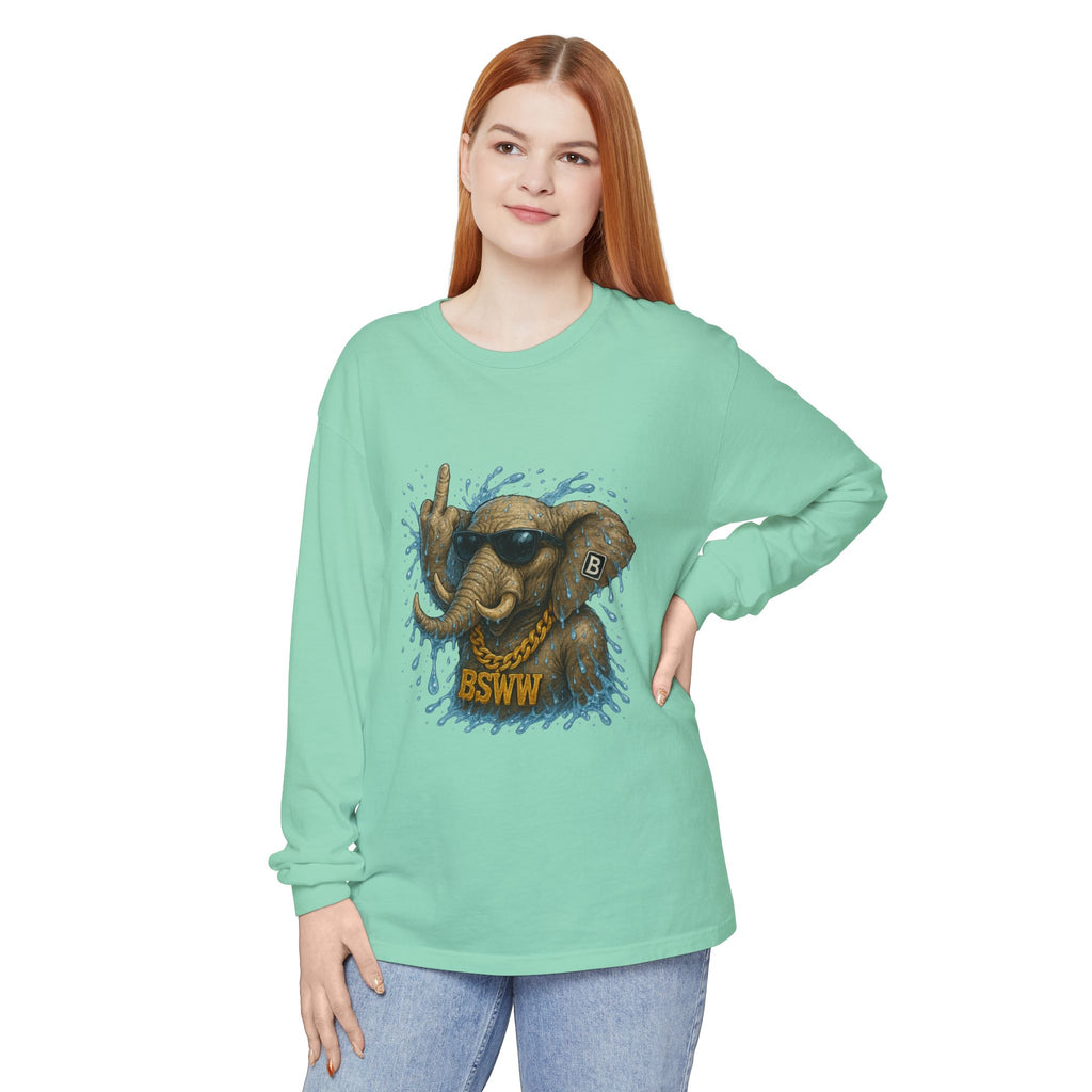 BS WETWEAR: CHAOS IN THE ELEPHANT ROOM LONG SLEEVE T-SHIRT