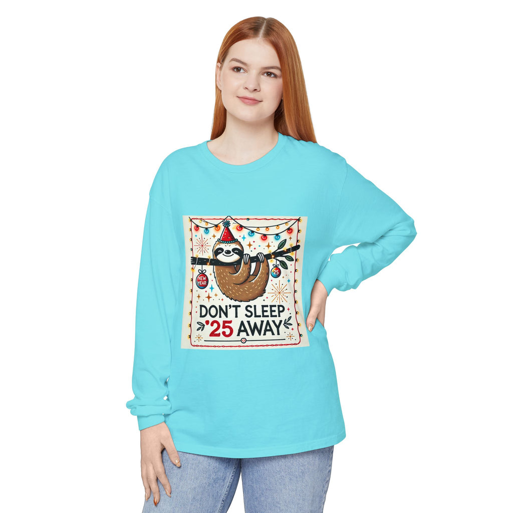 BS WETWEAR STAY AWAKE SLOTH  LONGSLEEVE T-SHIRT