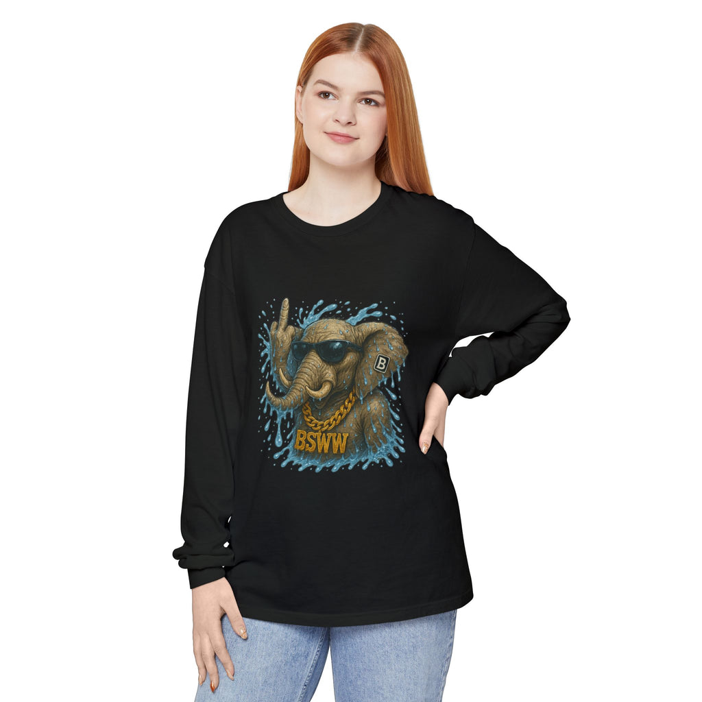 BS WETWEAR: CHAOS IN THE ELEPHANT ROOM LONG SLEEVE T-SHIRT
