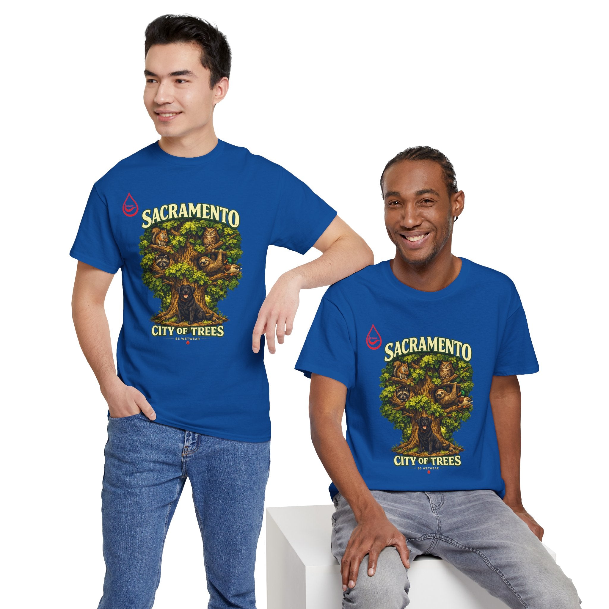 BS WETWEAR ROOTED IN SACRAMENTO T-SHIRT