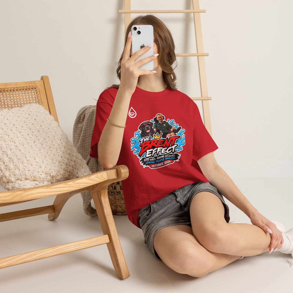 BS WETWEAR THE BRENT EFFECT LEAVING PEOPLE SMILING T-SHIRT