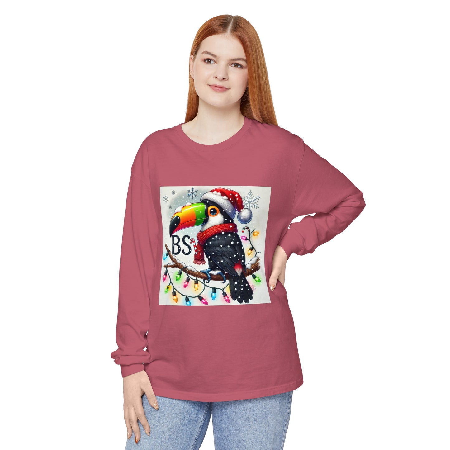 BS WETWEAR  CHRISTMAS TOUCAN LONGSLEEVE T-SHIRT