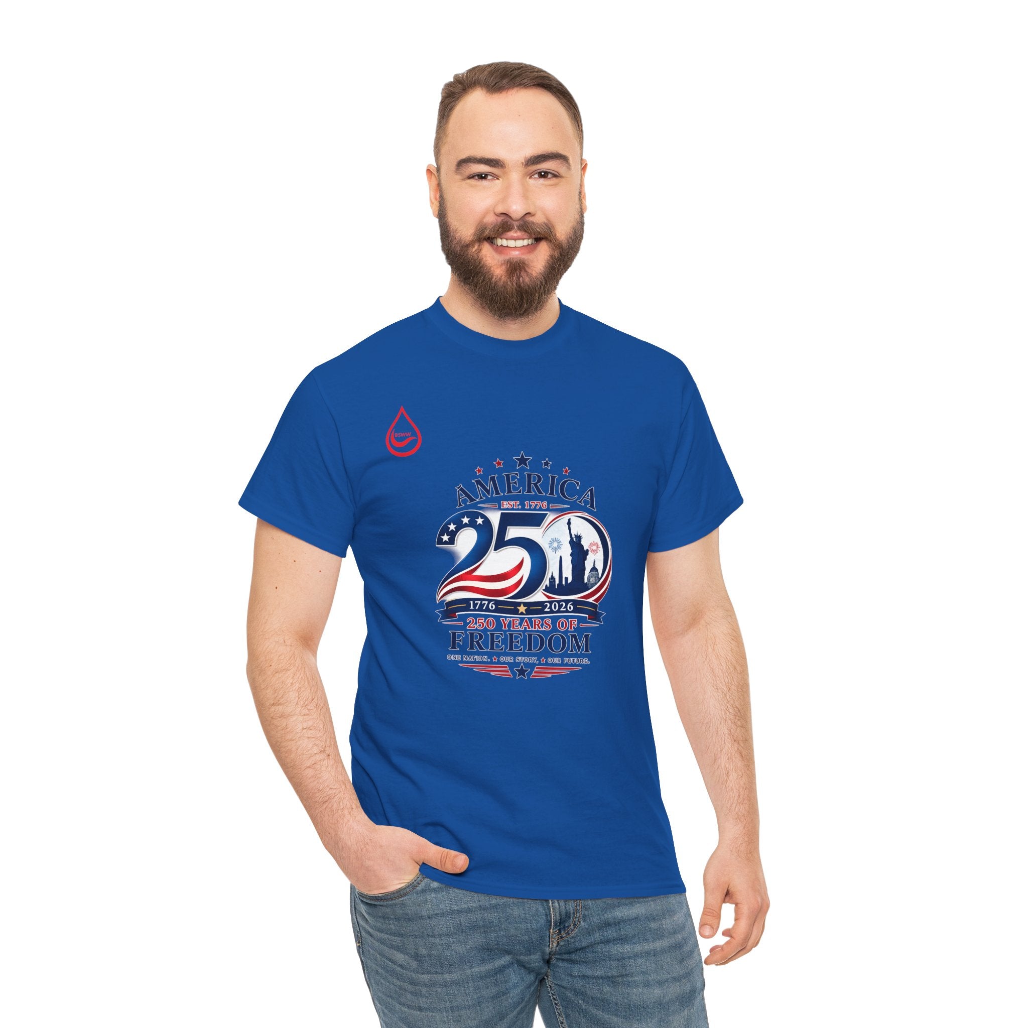 BS WETWEAR AMERICA 250 YEARS OF FREEDOM T-SHIRT