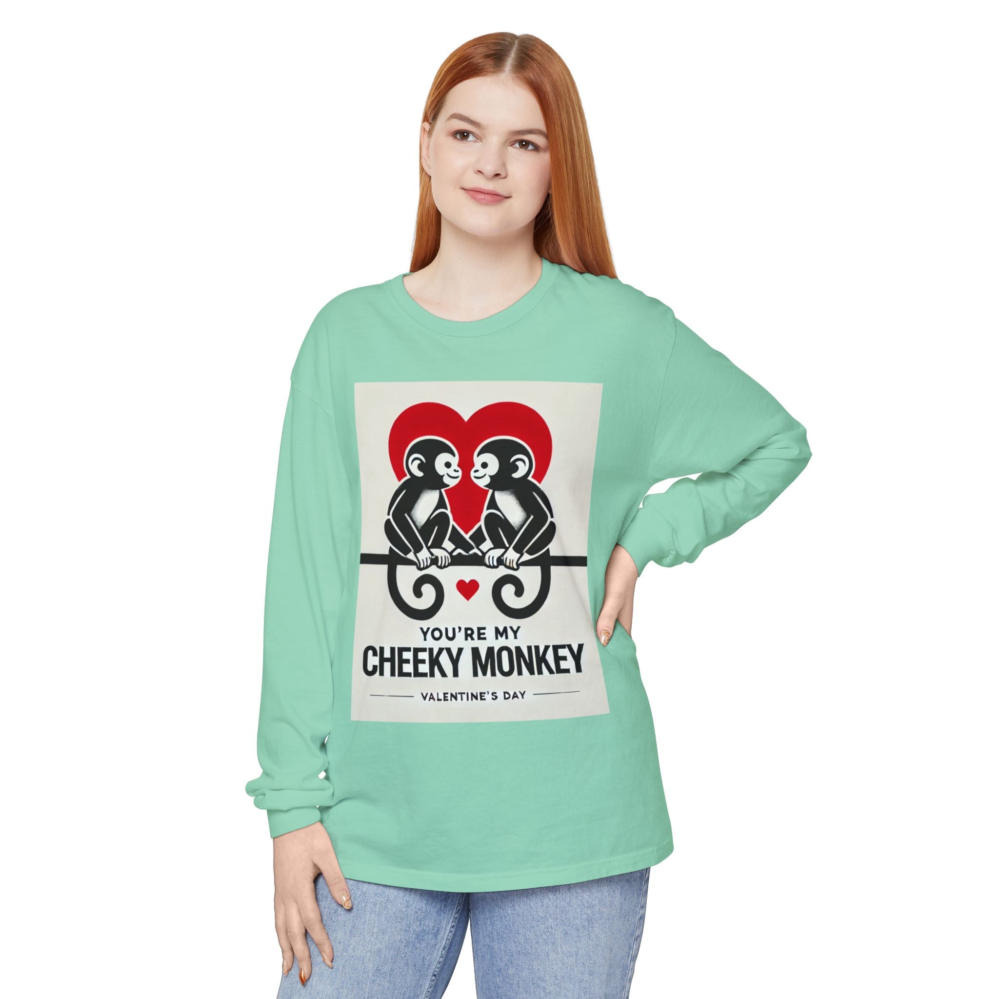 BS WETWEAR DUO MONKEY VDAY LONG SLEEVE T-SHIRT