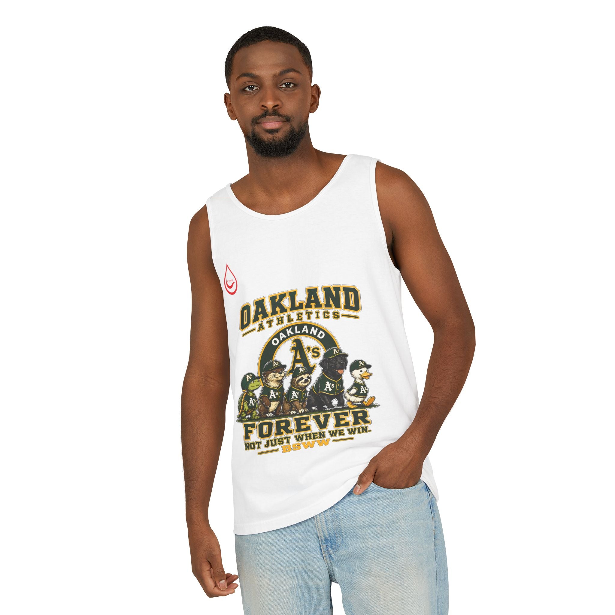BS WETWEAR FOREVER GREEN AND GOLD TANK