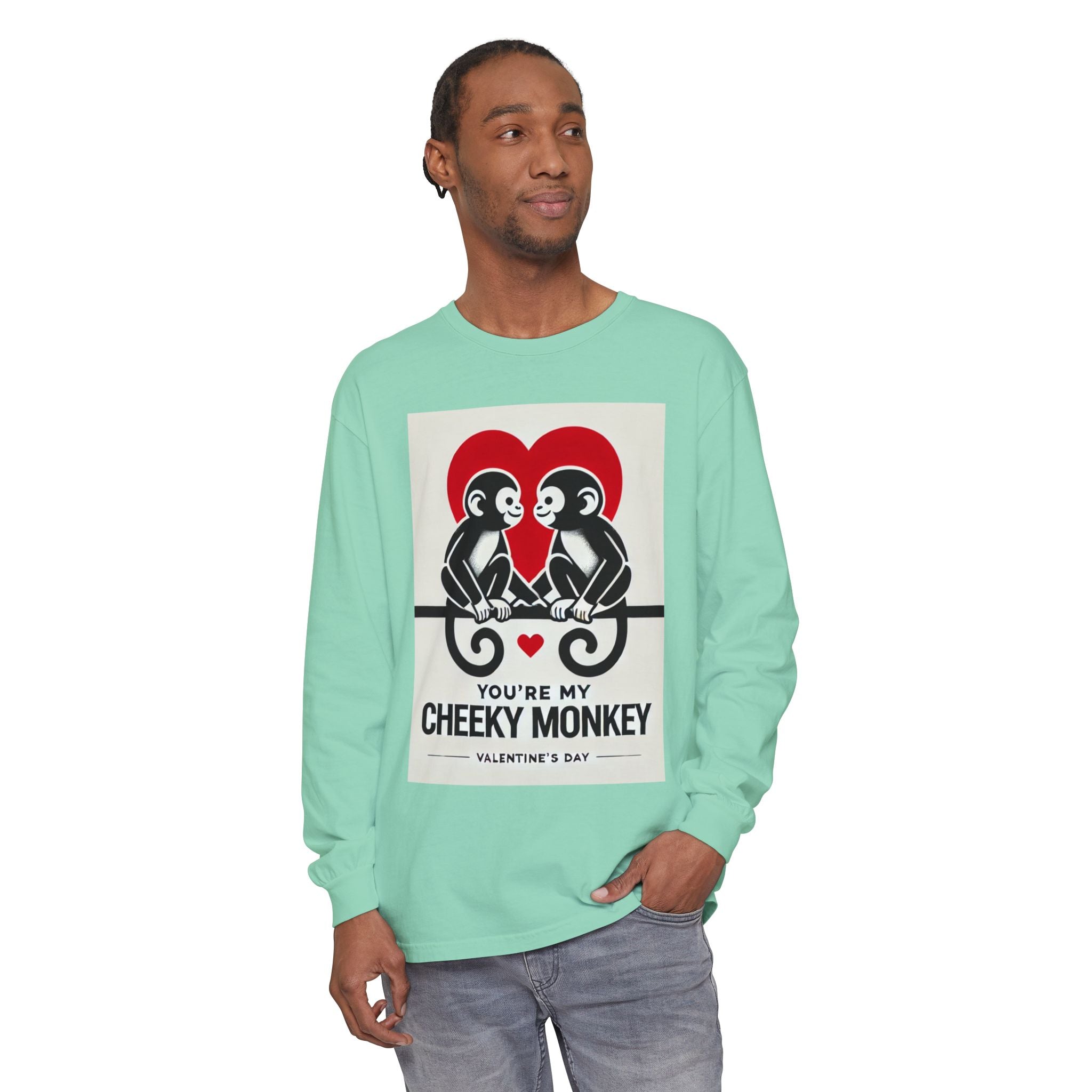 BS WETWEAR DUO MONKEY VDAY LONG SLEEVE T-SHIRT