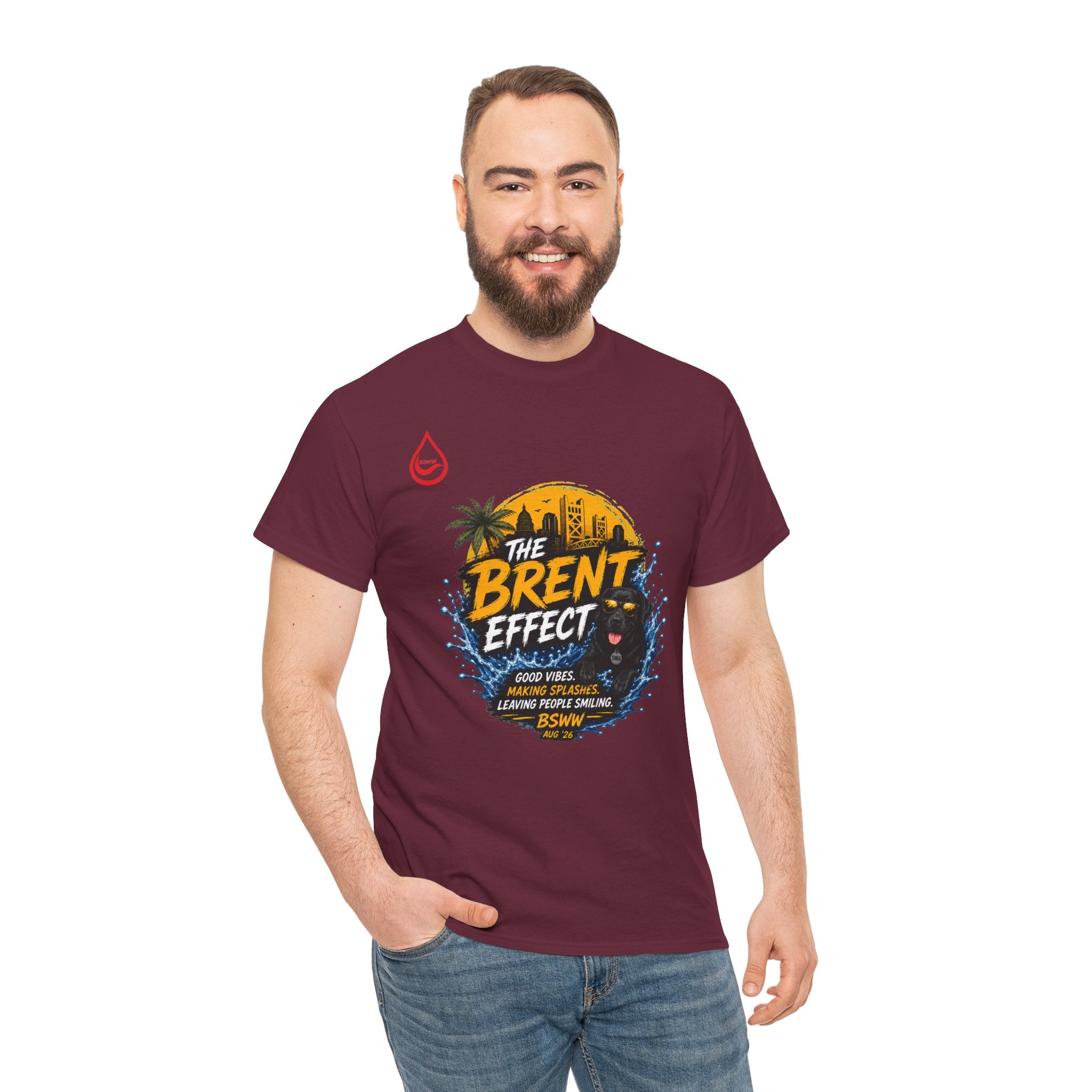 BS WETWEAR THE BRENT EFFECT LEGENDARY VIBES T-SHIRT