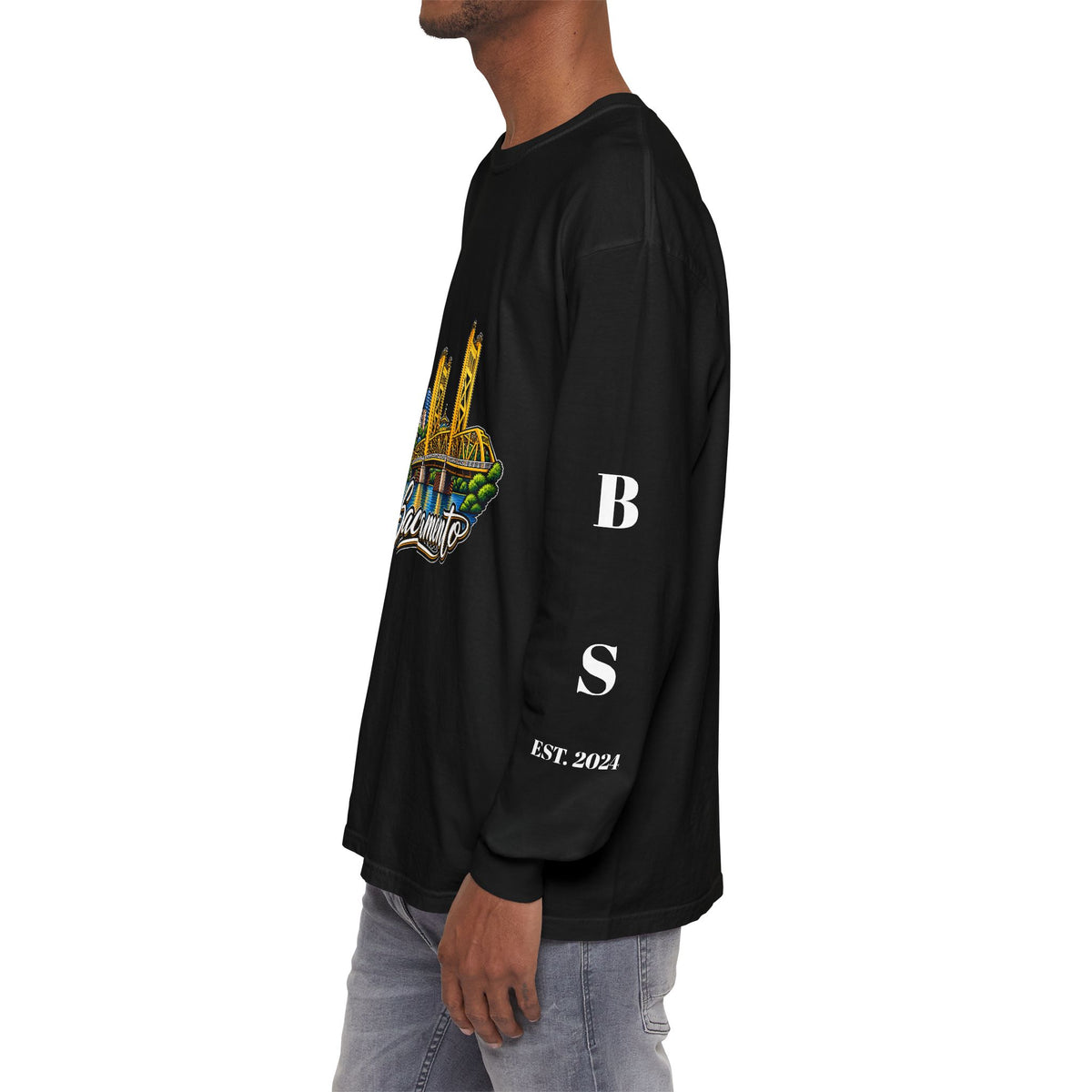 BS WETWEAR SACRAMENTO 916 CITY VIBES LONG SLEEVE T-SHIRT