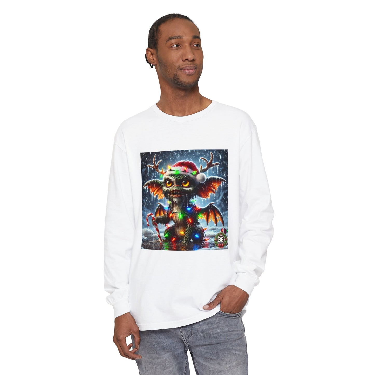 BS WETWEAR WET GREMLIN REINDEER  LONG SLEEVE T-SHIRT