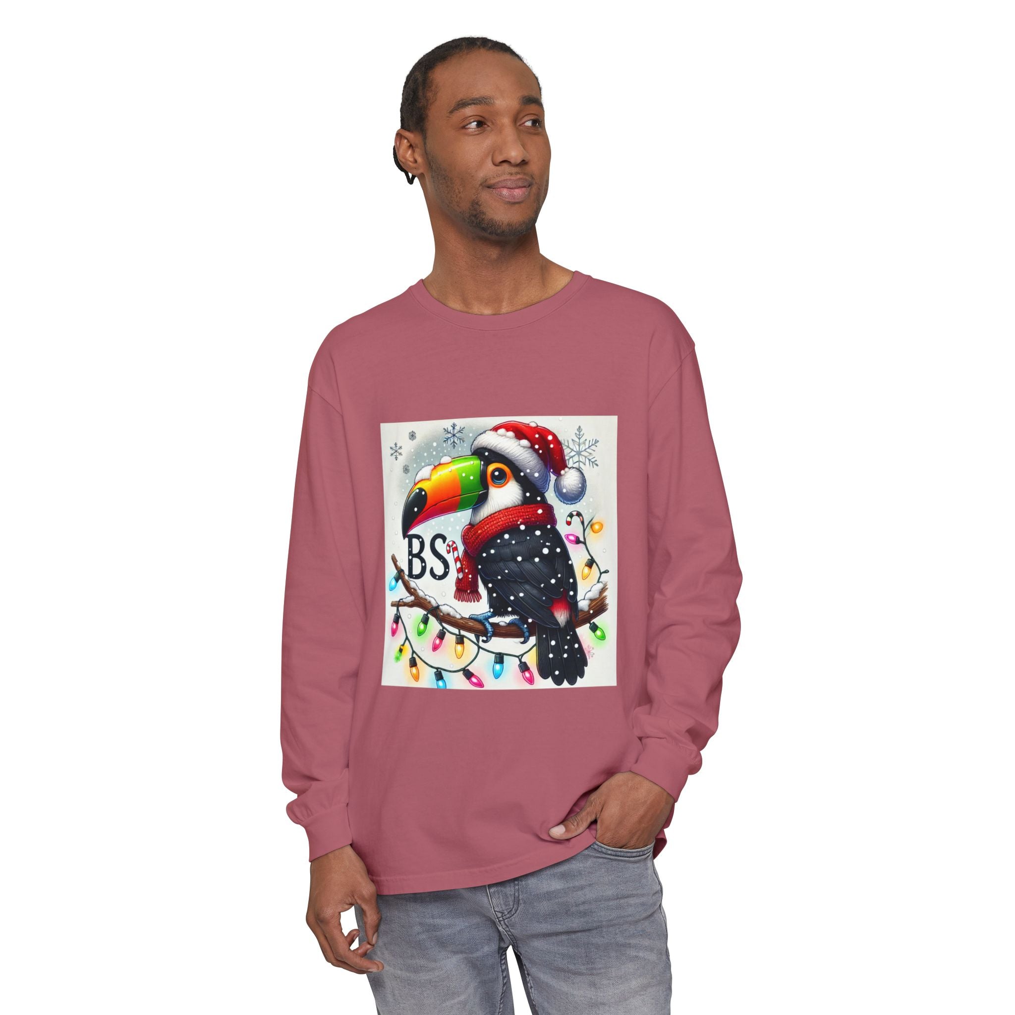 BS WETWEAR  CHRISTMAS TOUCAN LONGSLEEVE T-SHIRT
