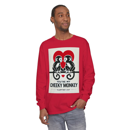 BS WETWEAR DUO MONKEY VDAY LONG SLEEVE T-SHIRT