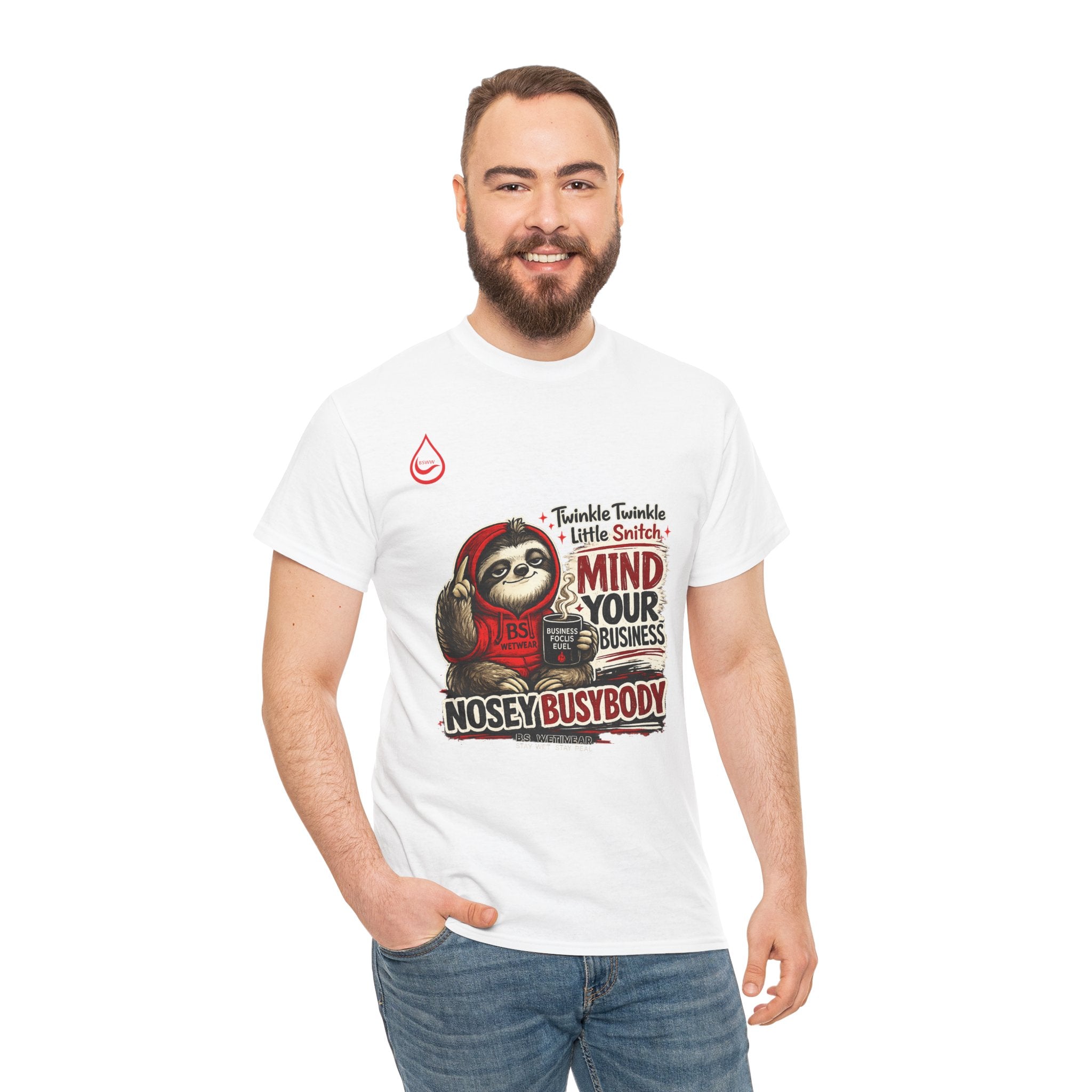 BS WETWEAR COFFEE FIRST GOSSIP NEVER T-SHIRT (PG)