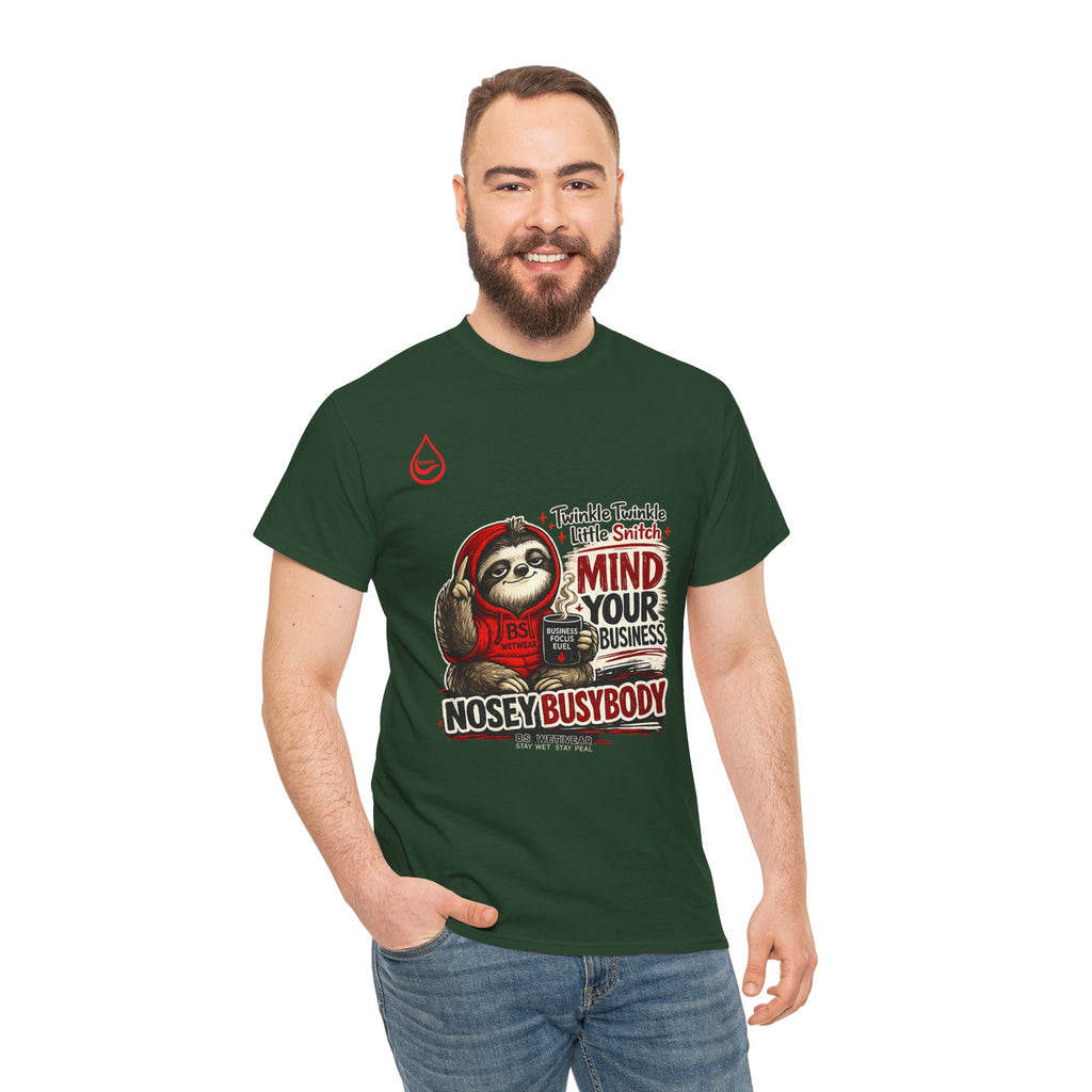 BS WETWEAR COFFEE FIRST GOSSIP NEVER T-SHIRT (PG)