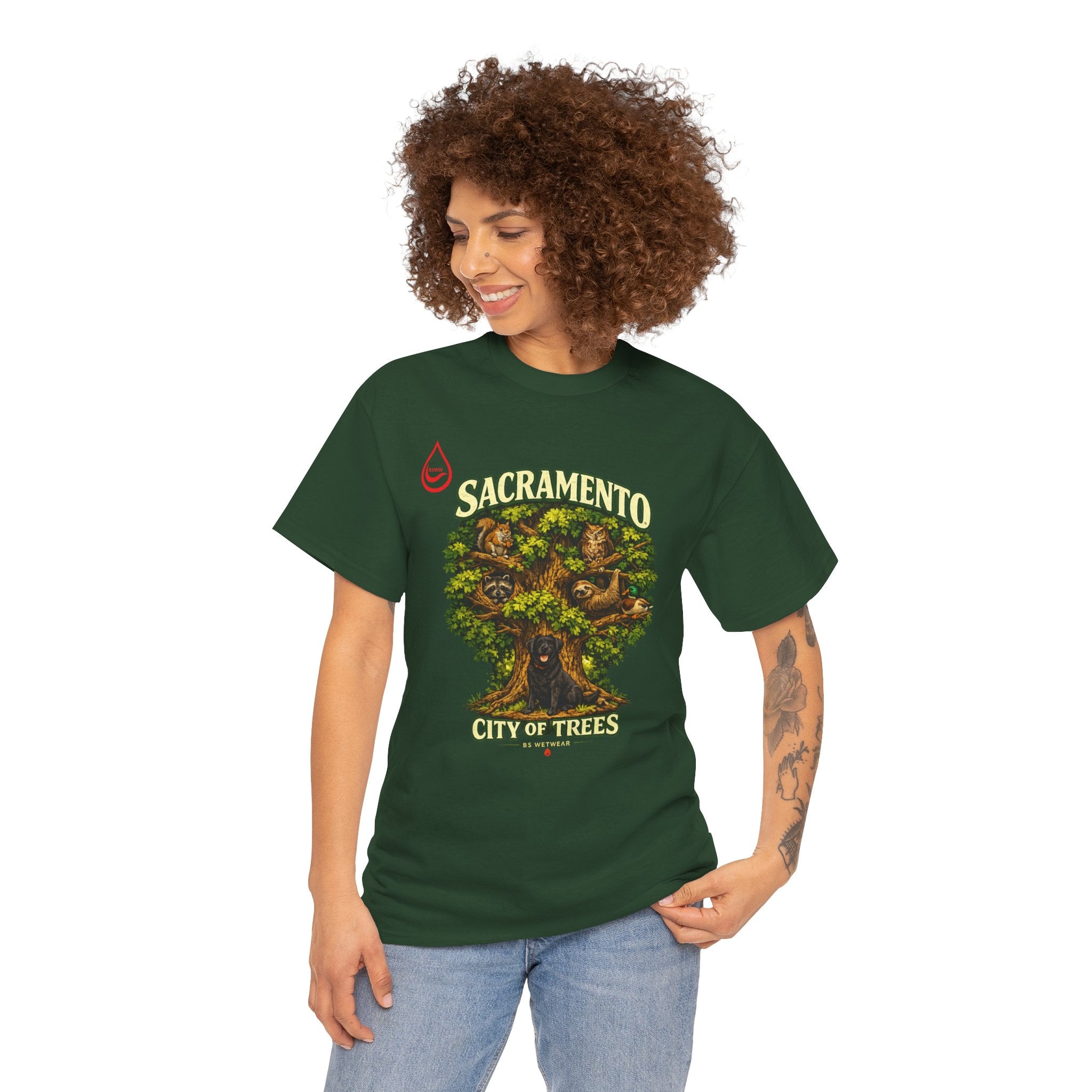 BS WETWEAR ROOTED IN SACRAMENTO T-SHIRT