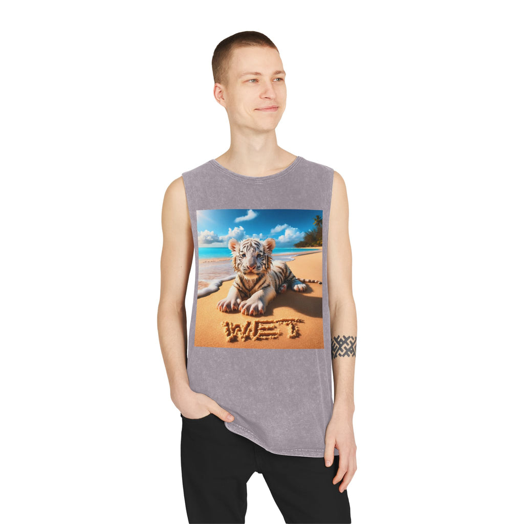 BS WETWEAR WET BABY WHITE TIGER TANK