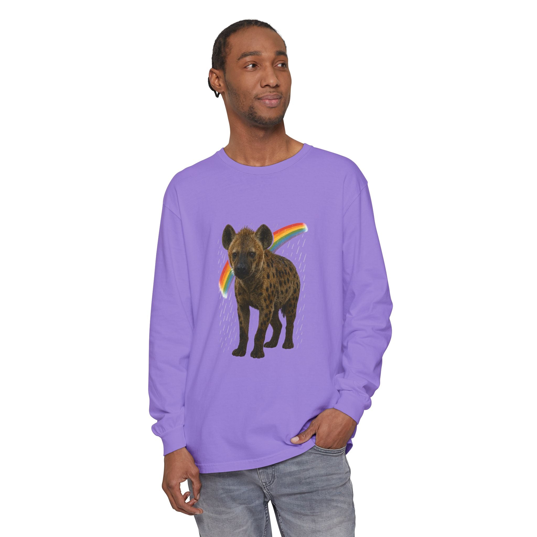 BS WETWEAR SOAKED & SASSY HYENA LONG SLEEVE T-SHIRT