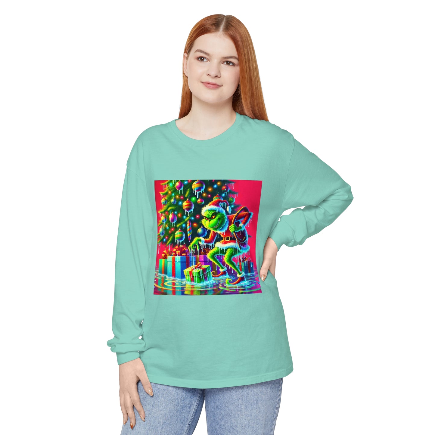 BS WETWEAR GRINCHMAS SOAKED IN STYLE LONGSLEEVE T-SHIRT