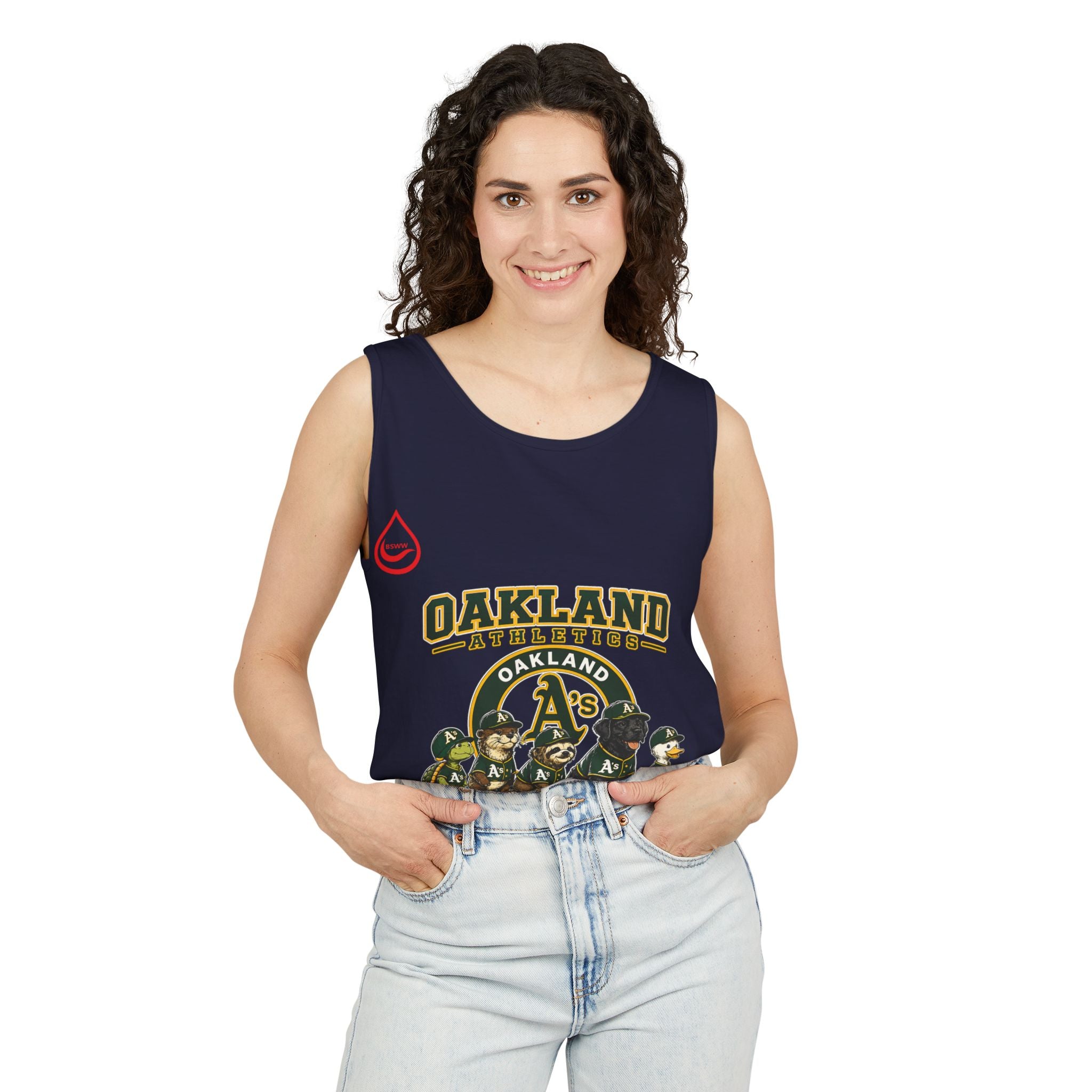 BS WETWEAR FOREVER GREEN AND GOLD TANK