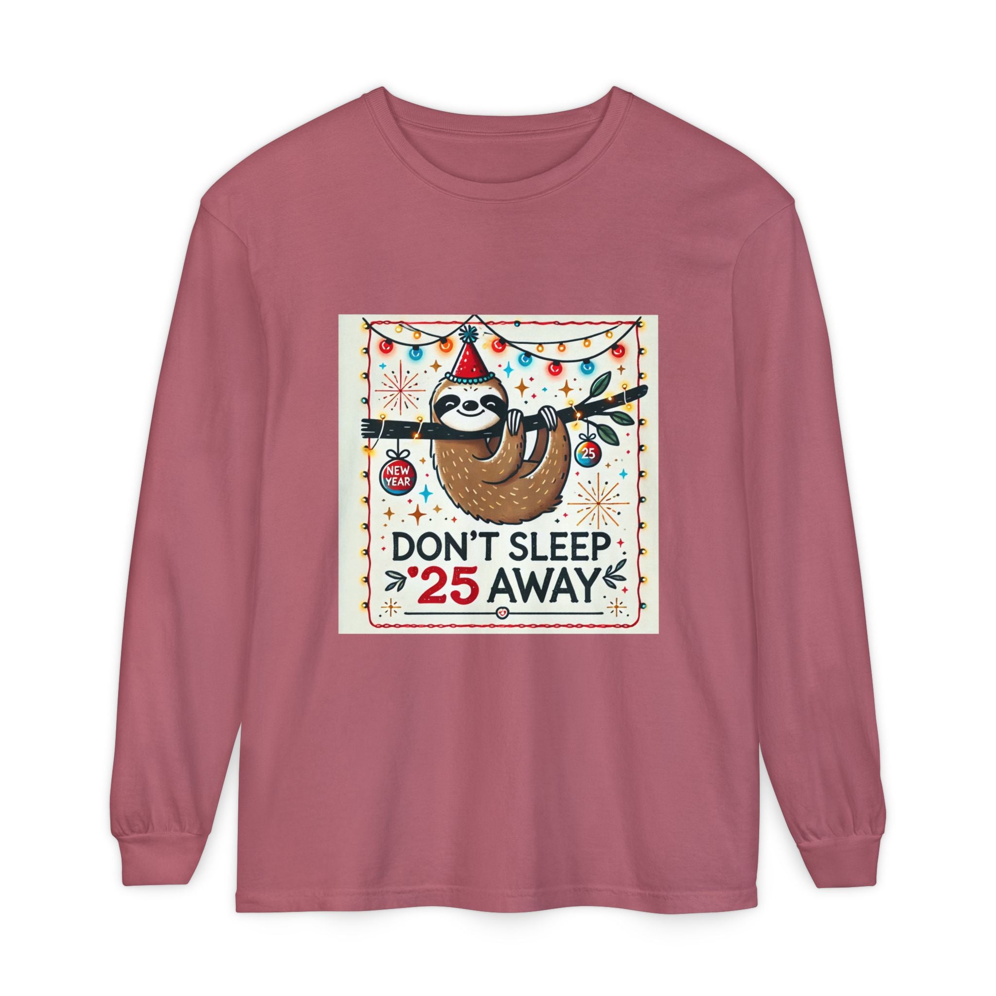 BS WETWEAR STAY AWAKE SLOTH  LONGSLEEVE T-SHIRT