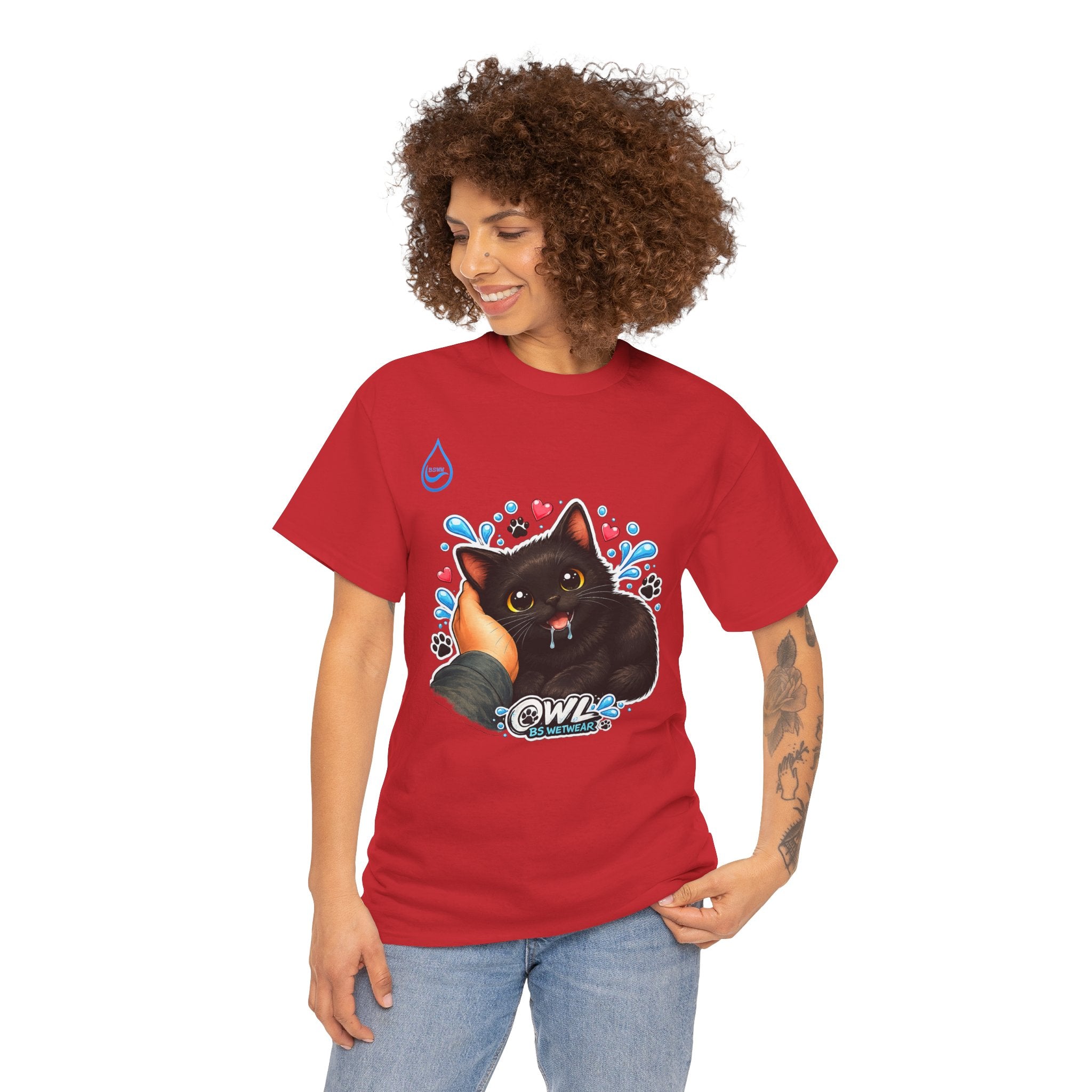 BS WETWEAR SMALL CAT BIG FEELINGS T-SHIRT