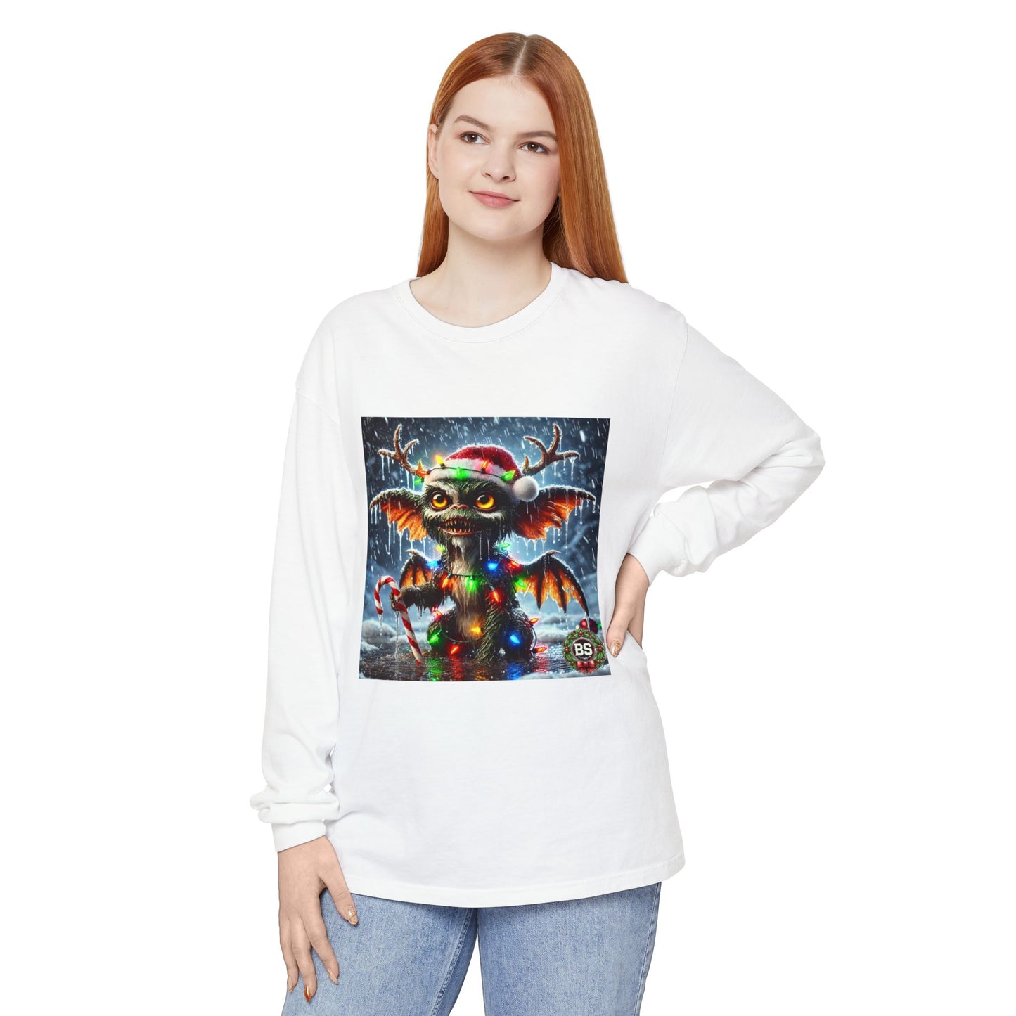 BS WETWEAR WET GREMLIN REINDEER  LONG SLEEVE T-SHIRT