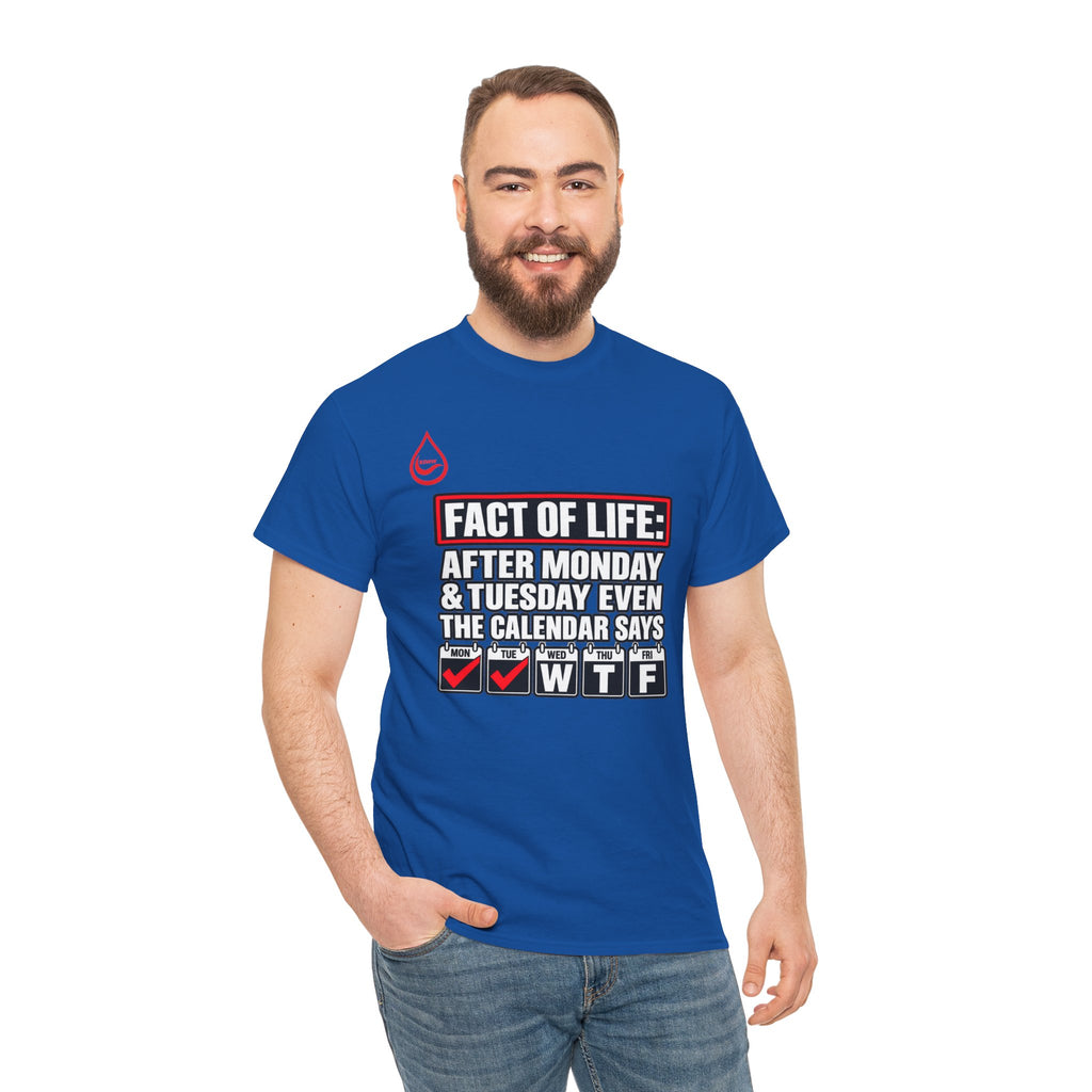 BS WETWEAR EVEN THE CALENDAR SAYS WTF T-SHIRT