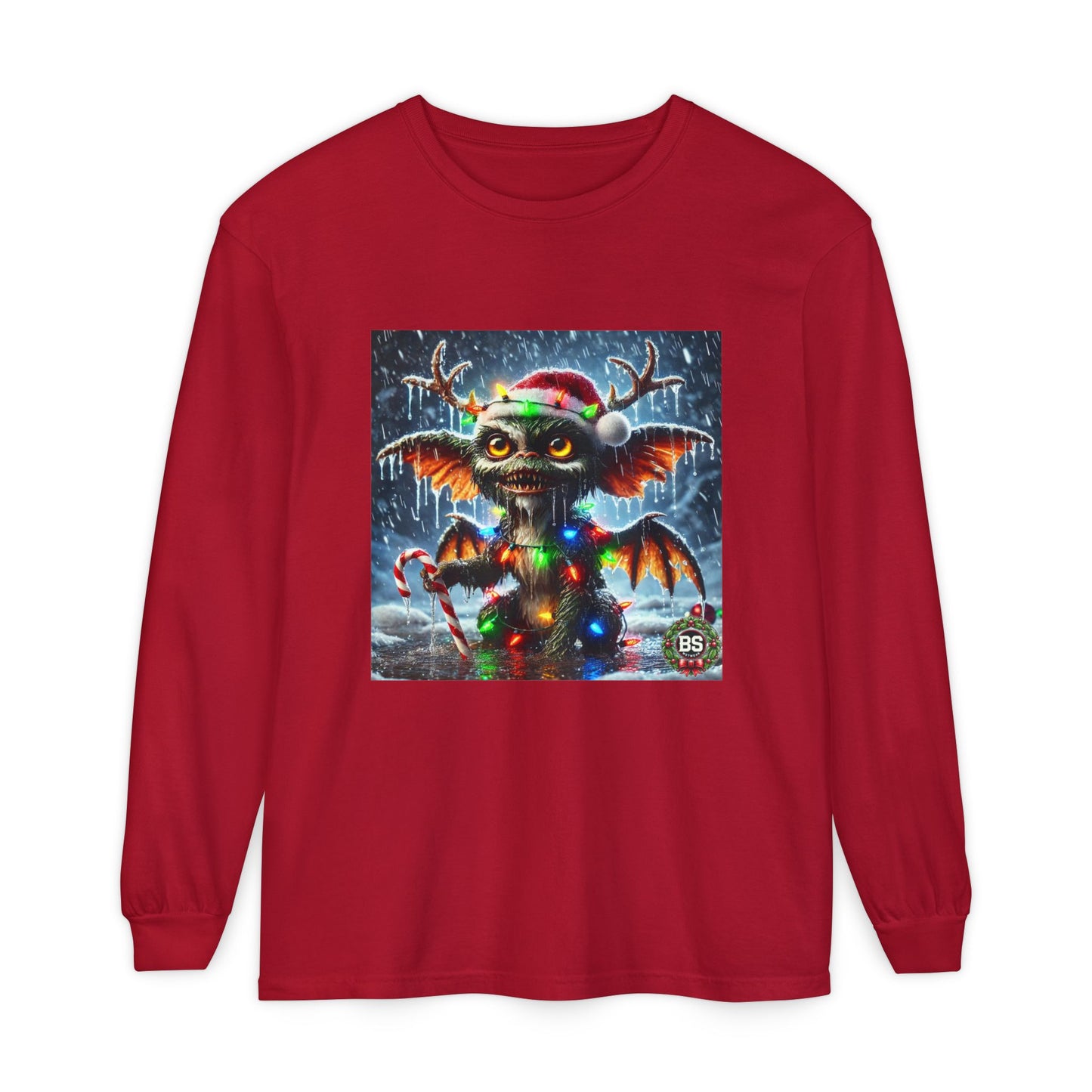 BS WETWEAR WET GREMLIN REINDEER  LONG SLEEVE T-SHIRT