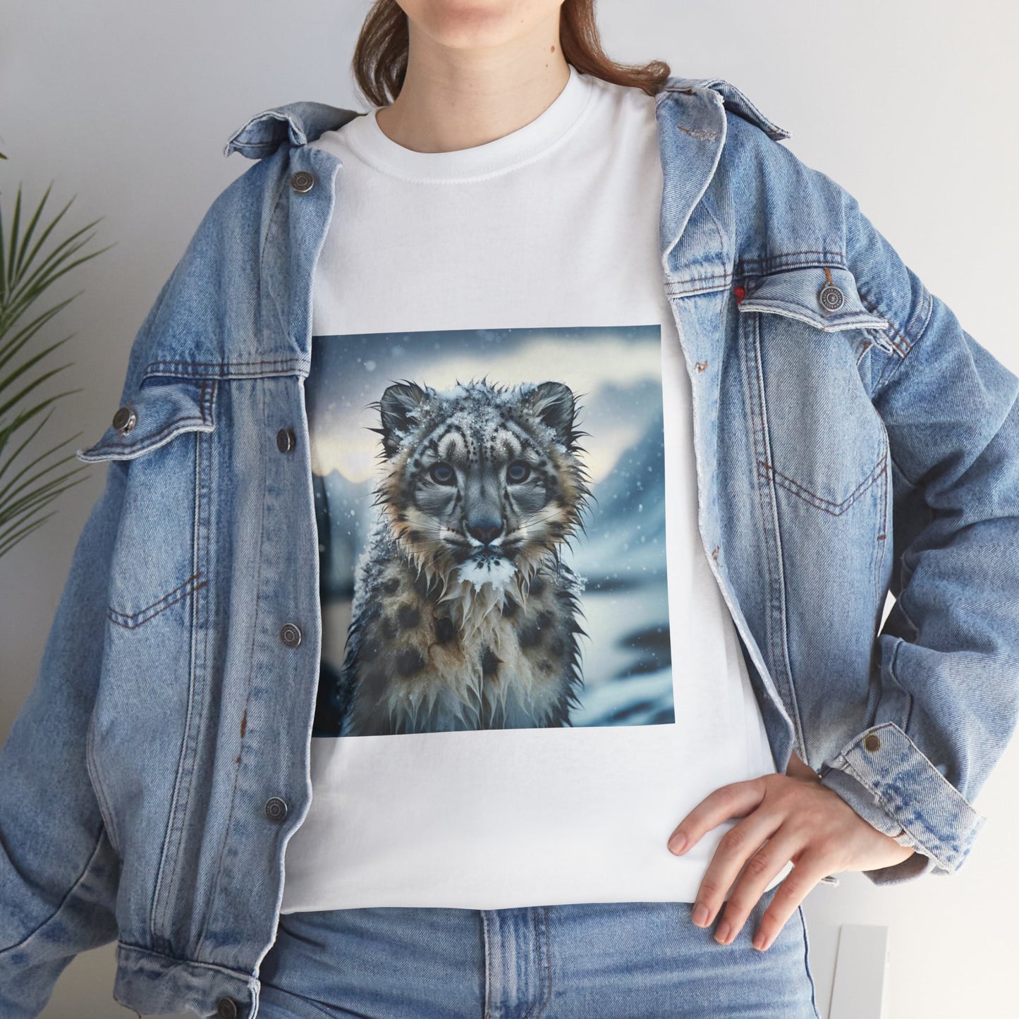 WET SNOW LEOPARD TEE