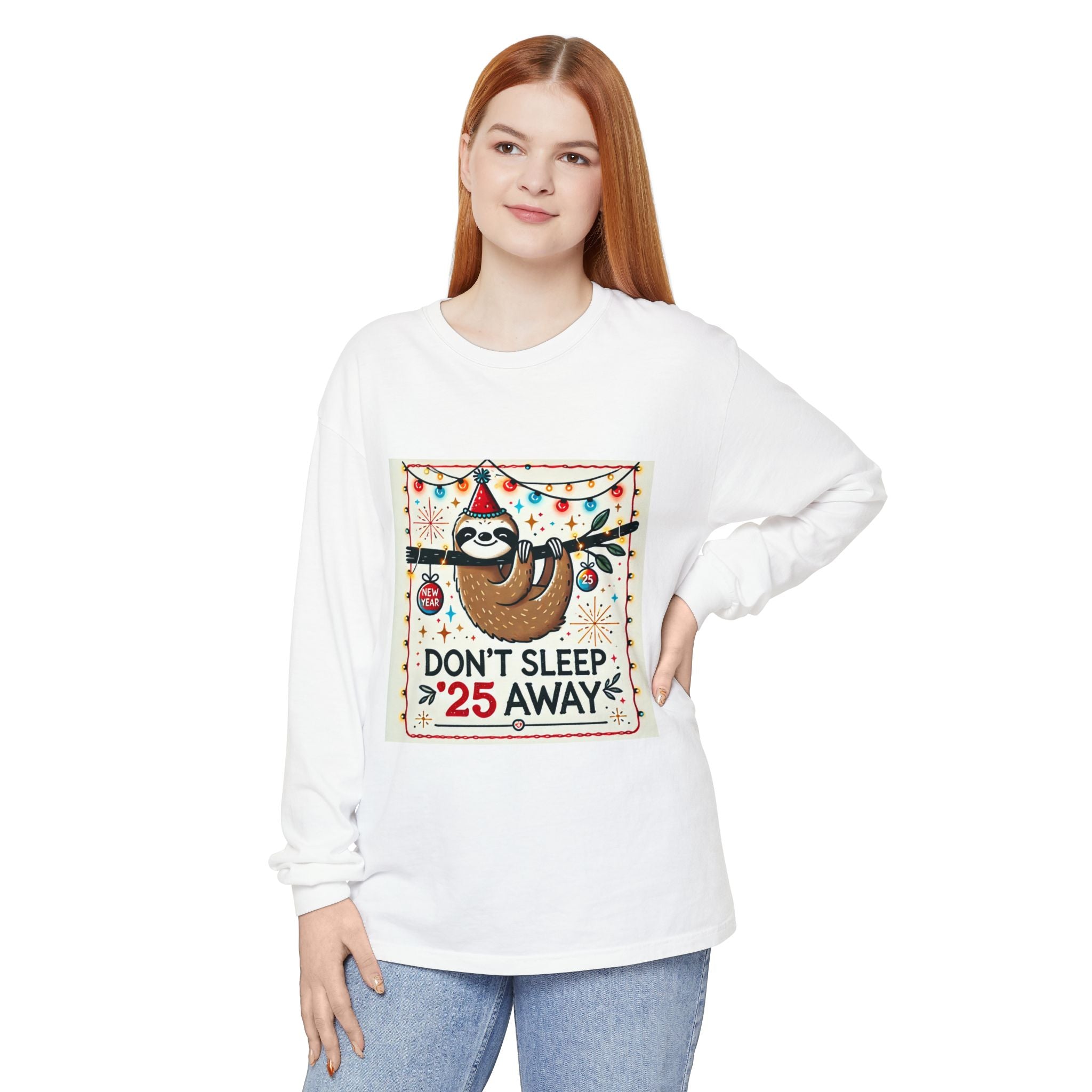 BS WETWEAR STAY AWAKE SLOTH  LONGSLEEVE T-SHIRT