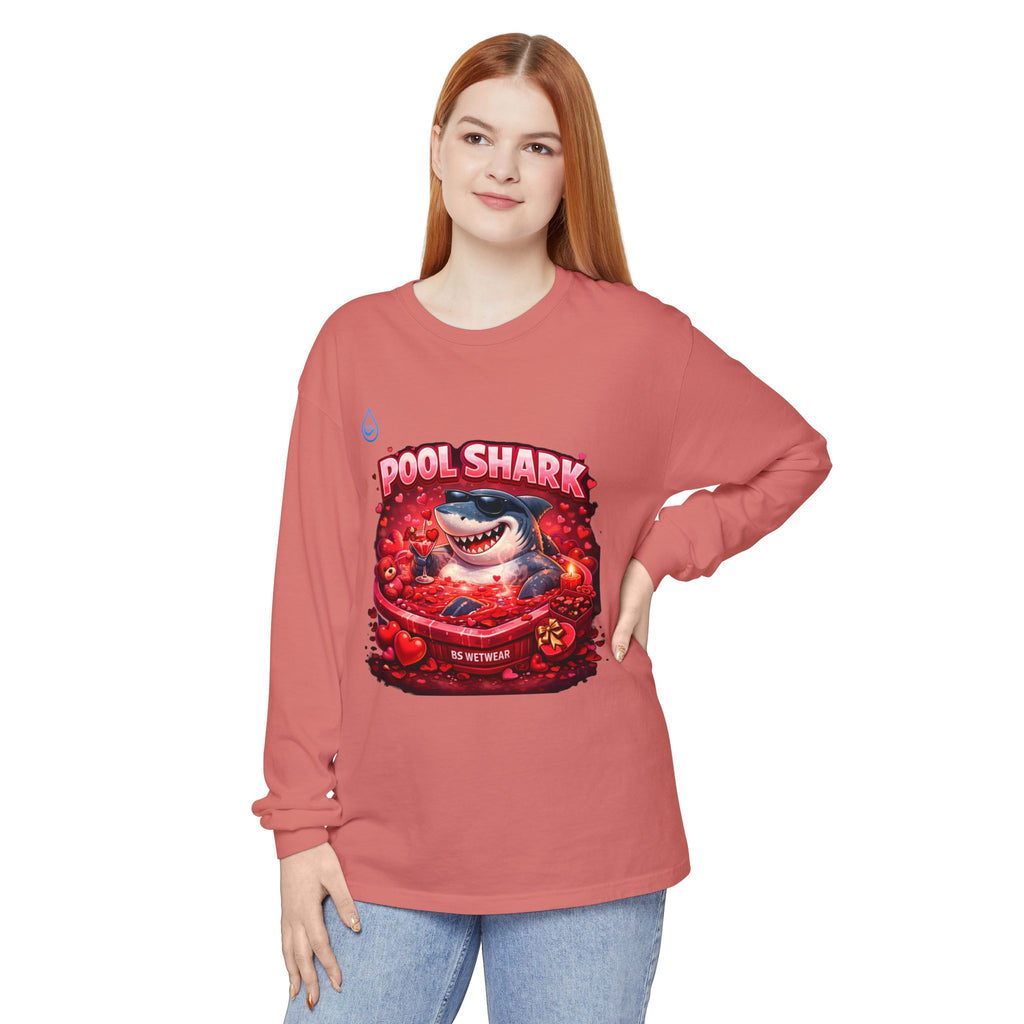 BS WETWEAR SHARK IN LOVE LONG SLEEVE T-SHIRT