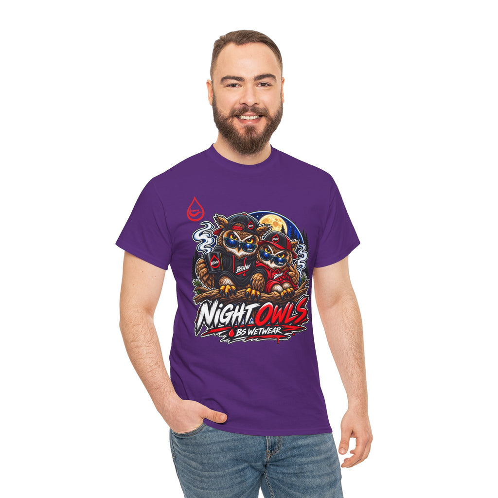 BS WETWEAR AFTER HOURS OWL CREW T-SHIRT