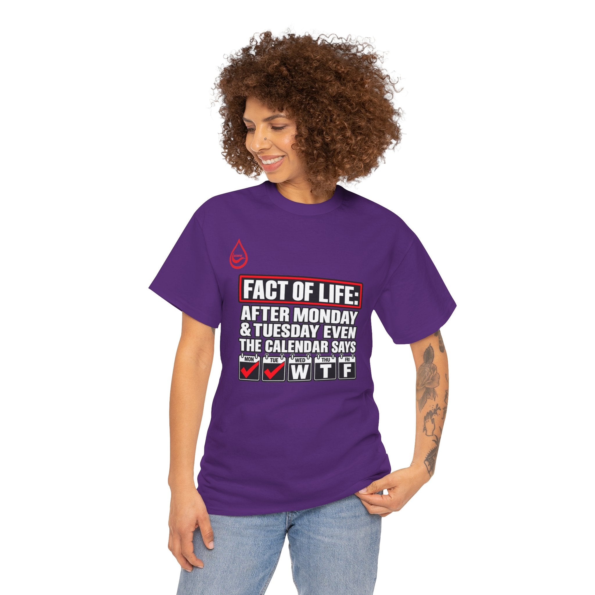 BS WETWEAR EVEN THE CALENDAR SAYS WTF T-SHIRT