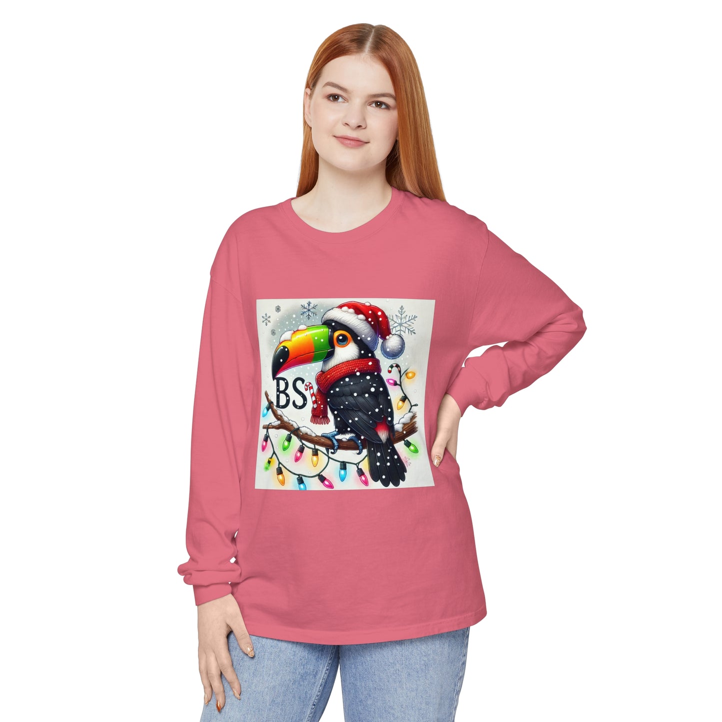 BS WETWEAR  CHRISTMAS TOUCAN LONGSLEEVE T-SHIRT