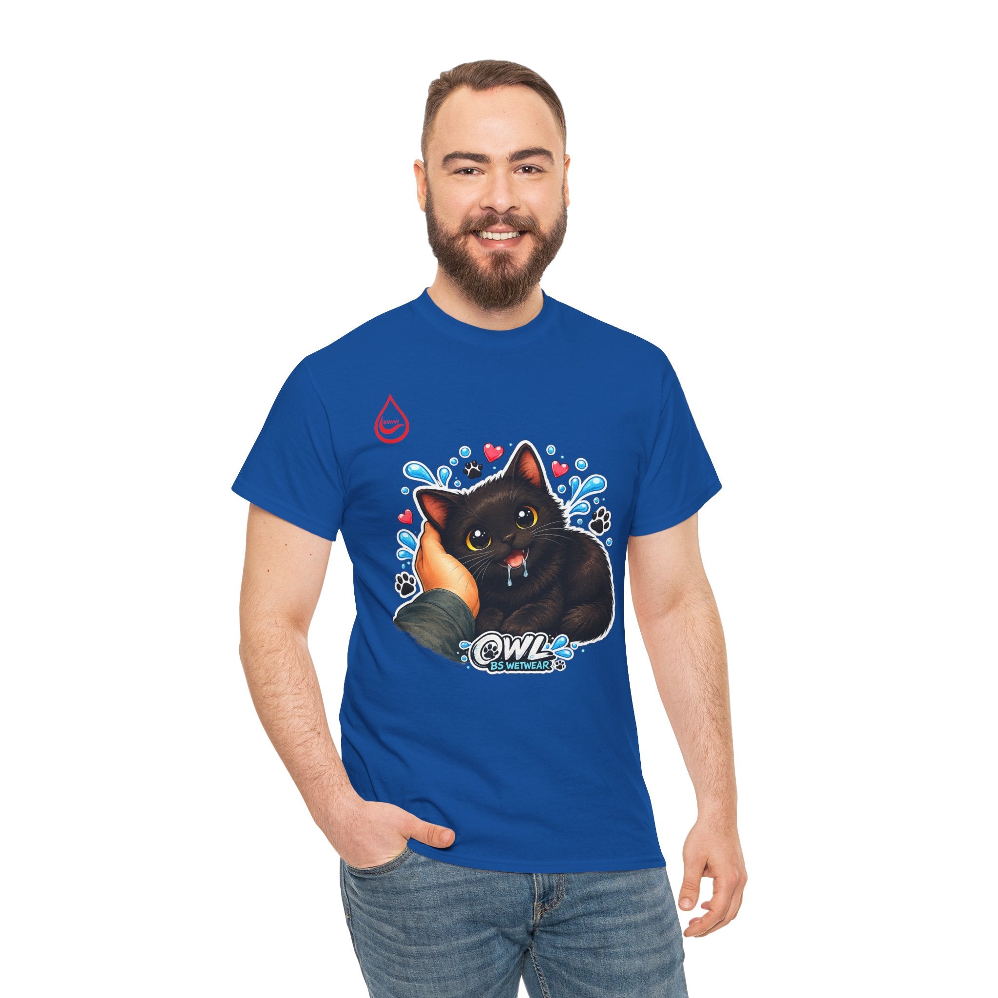 BS WETWEAR SMALL CAT BIG FEELINGS T-SHIRT