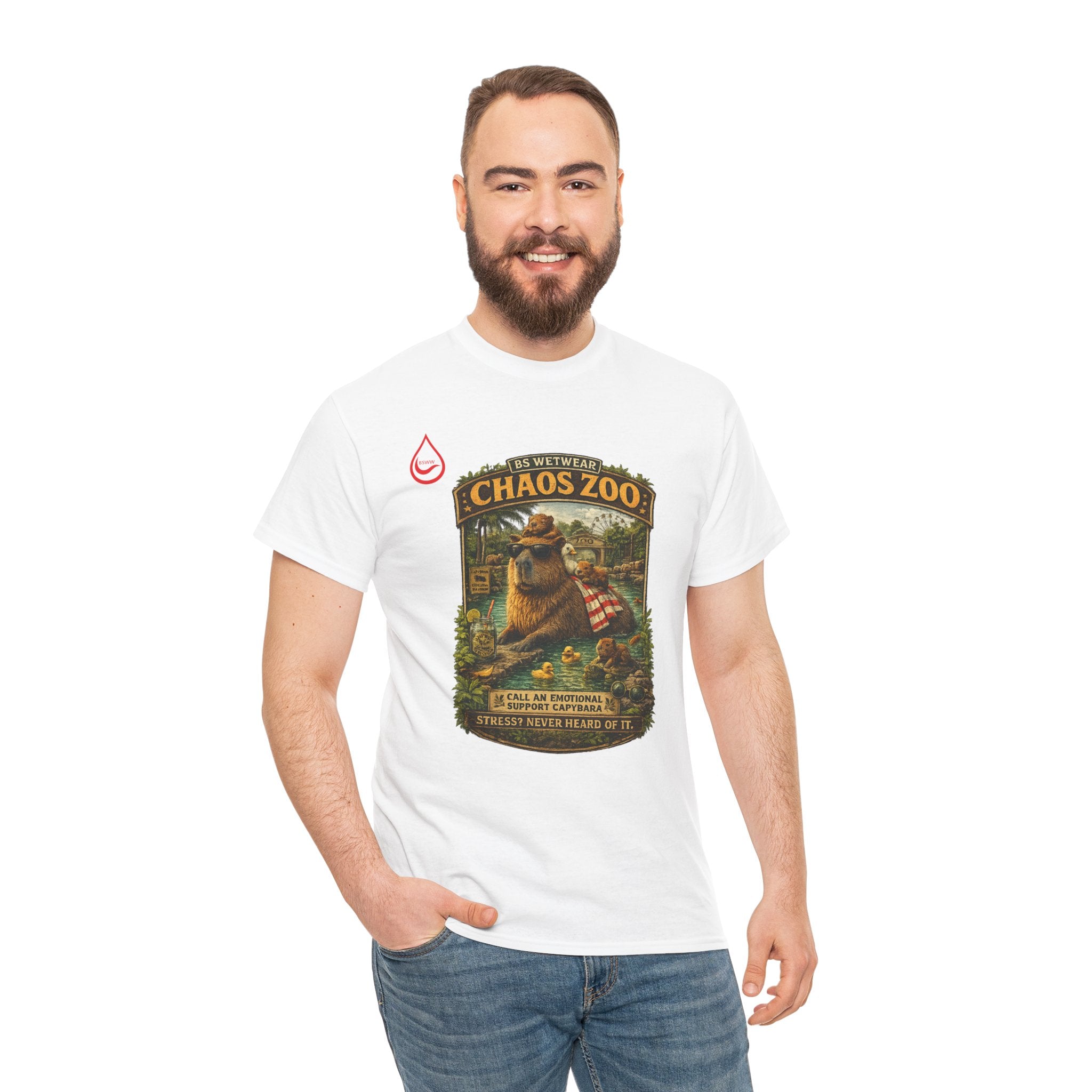 BS WETWEAR EMOTIONAL SUPPORT CAPYBARA T-SHIRT