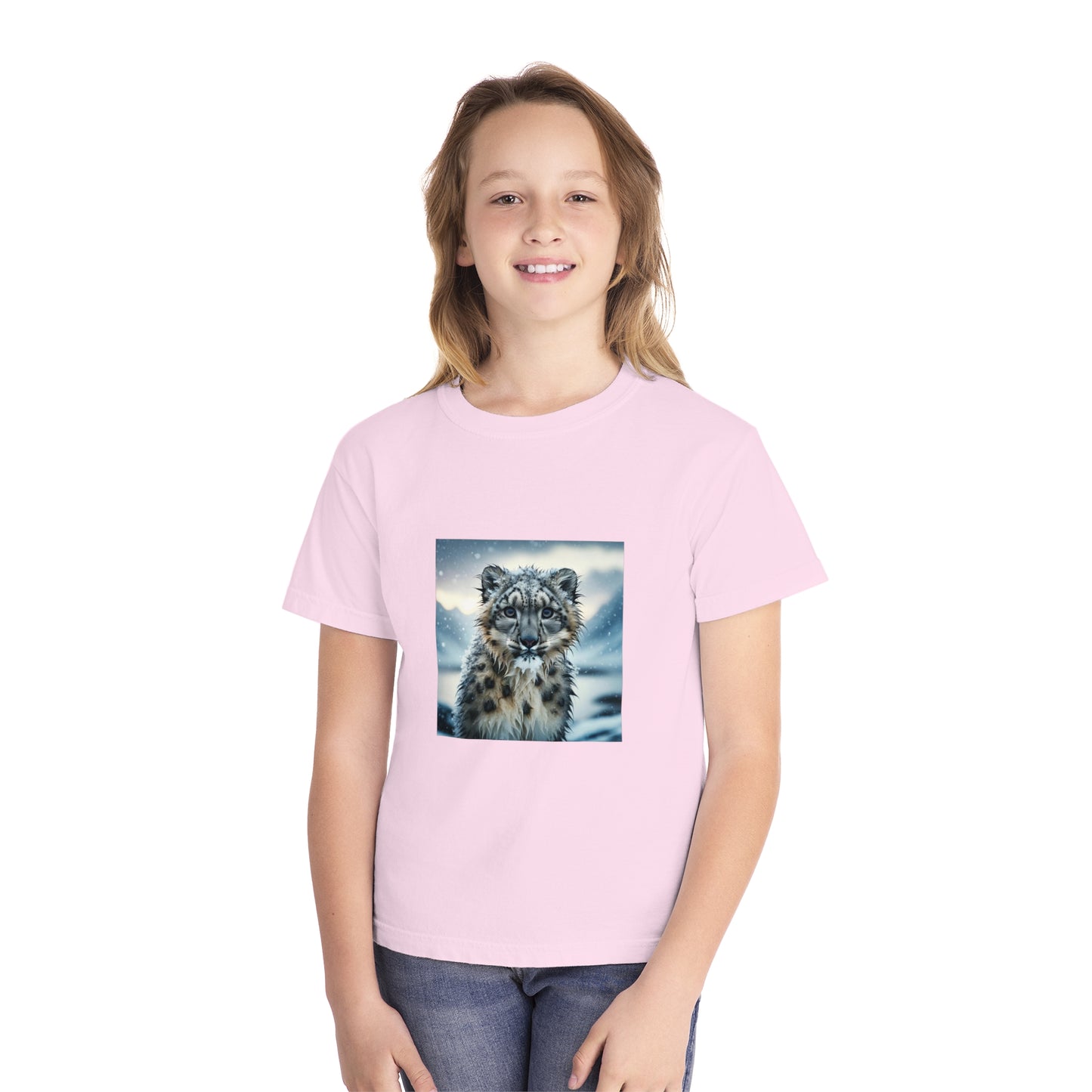 KIDS WET SNOW LEOPARD TEE