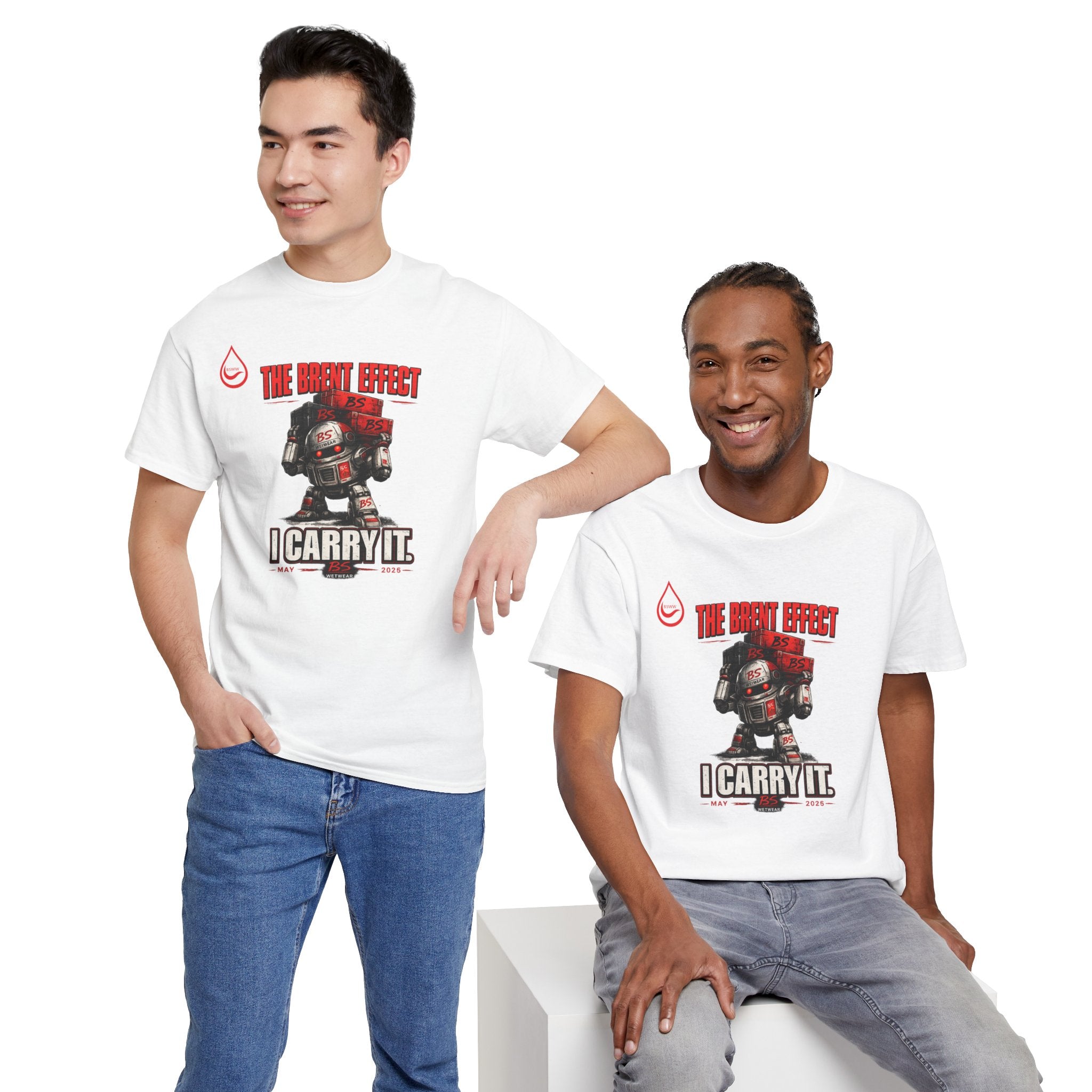 BS WETWEAR THE BRENT EFFECT BUILT FROM BS T-SHIRT