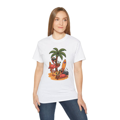 BS WETWEAR FLAMINGO FIESTA MODE T-SHIRT
