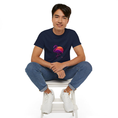 BS WETWEAR FLAMINGO'S NEON SUNSET STRUT T-SHIRT