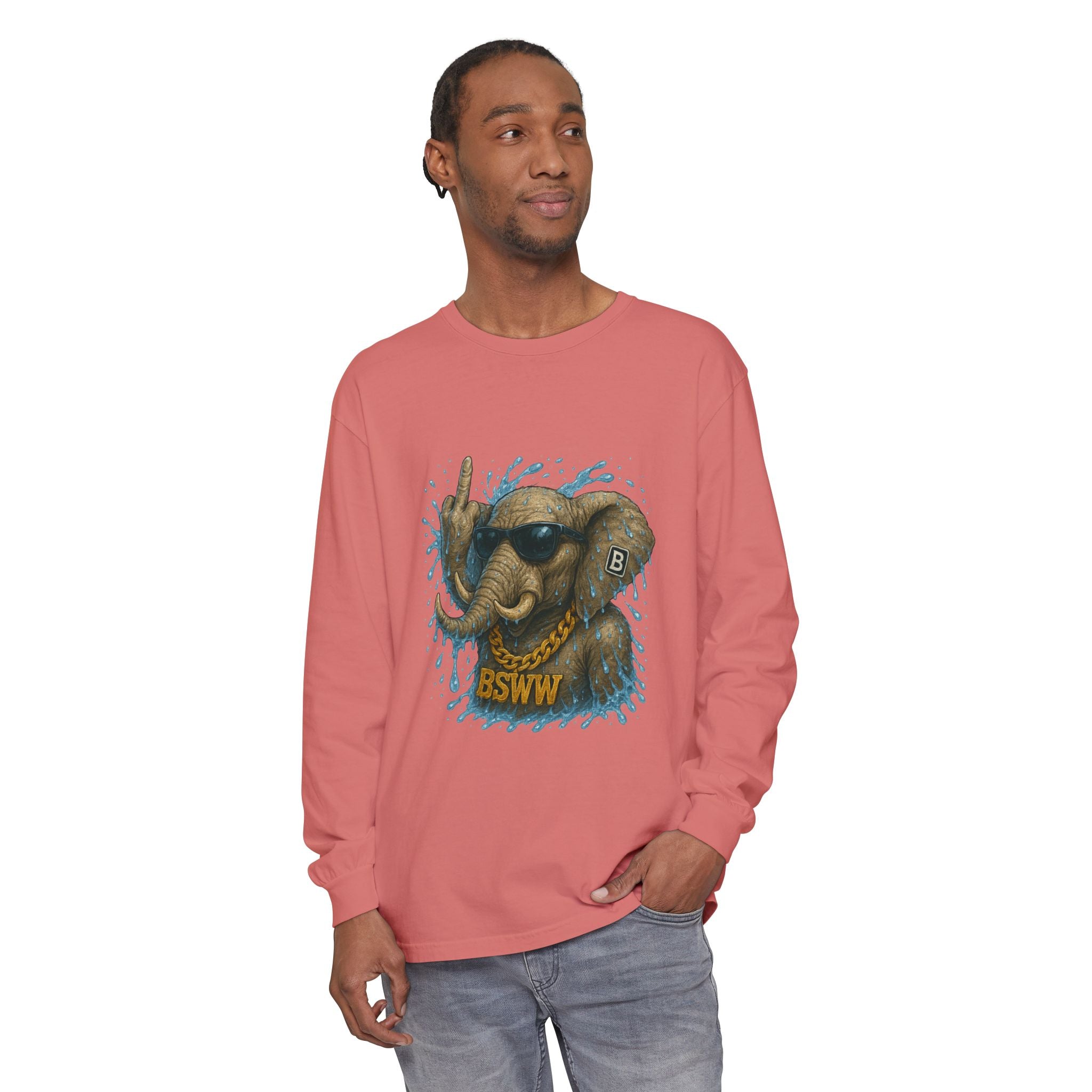 BS WETWEAR: CHAOS IN THE ELEPHANT ROOM LONG SLEEVE T-SHIRT