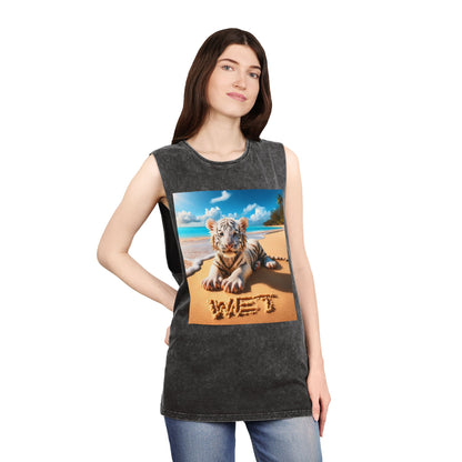 BS WETWEAR WET BABY WHITE TIGER TANK