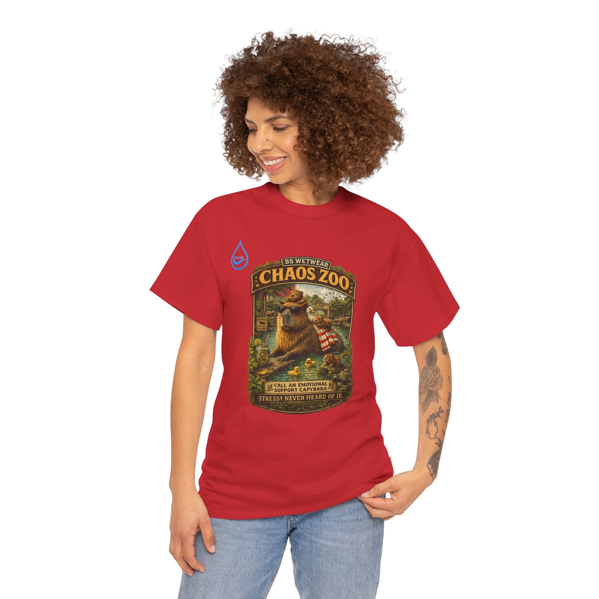 BS WETWEAR EMOTIONAL SUPPORT CAPYBARA T-SHIRT