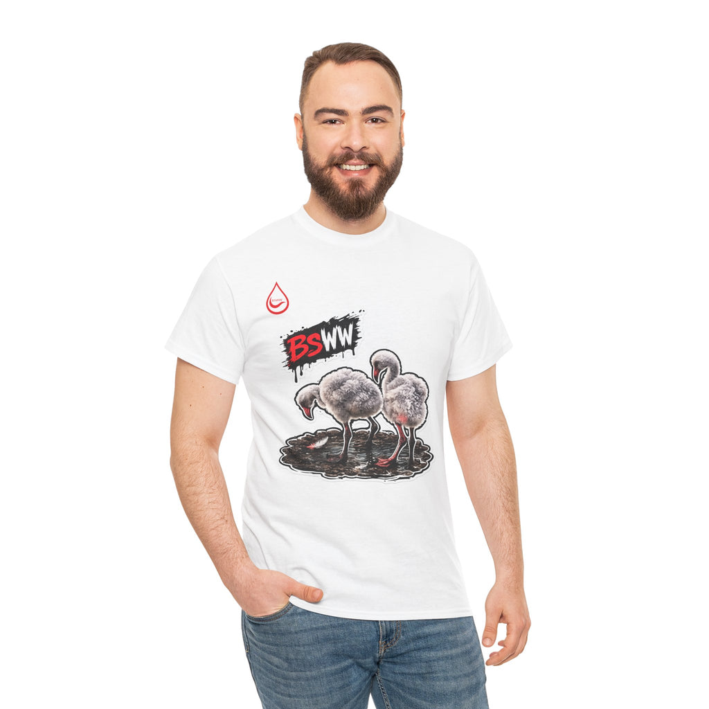 BS WETWEAR WET BEHIND THE FEATHERS   T-SHIRT