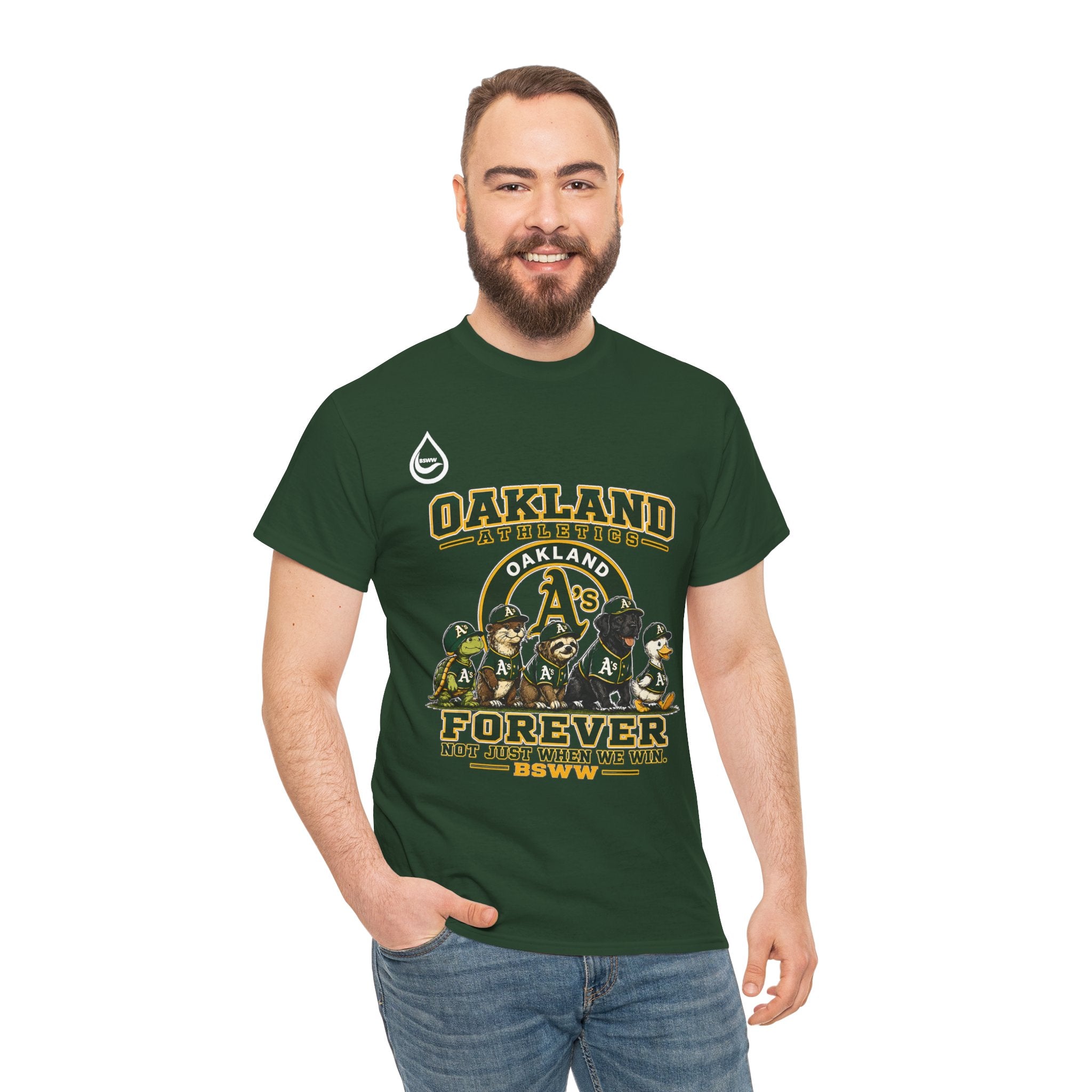 BS WETWEAR FOREVER GREEN AND GOLD T-SHIRT