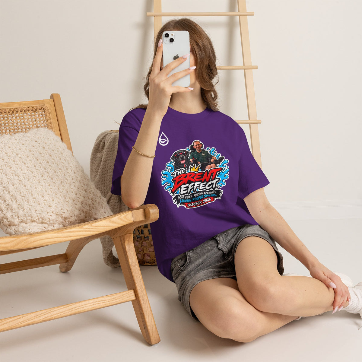 BS WETWEAR THE BRENT EFFECT LEAVING PEOPLE SMILING T-SHIRT
