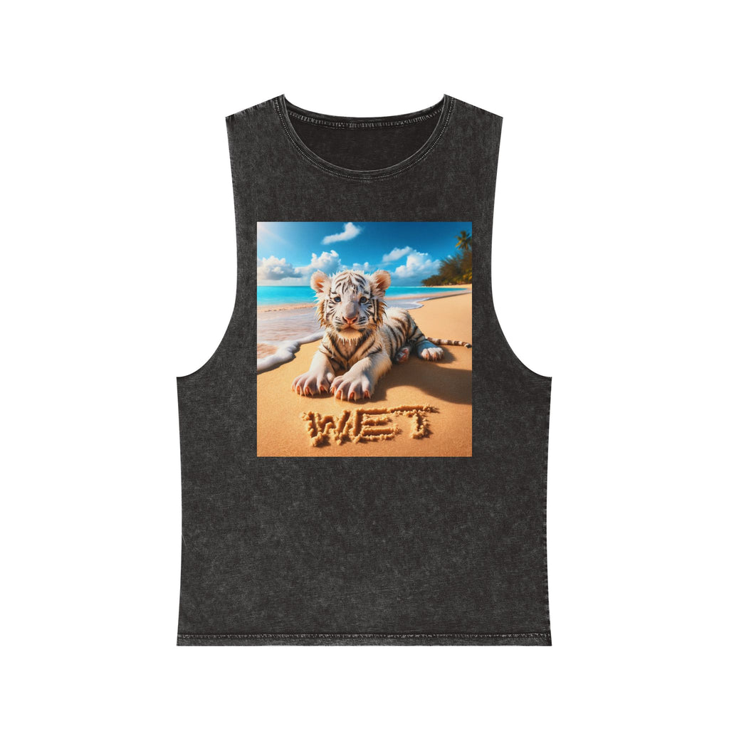 BS WETWEAR WET BABY WHITE TIGER TANK