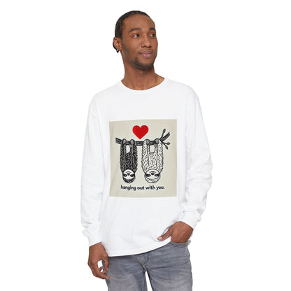 BS WETWEAR DUO SLOTH VDAY LONG SLEEVE T-SHIRT