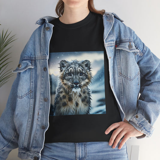 WET SNOW LEOPARD TEE